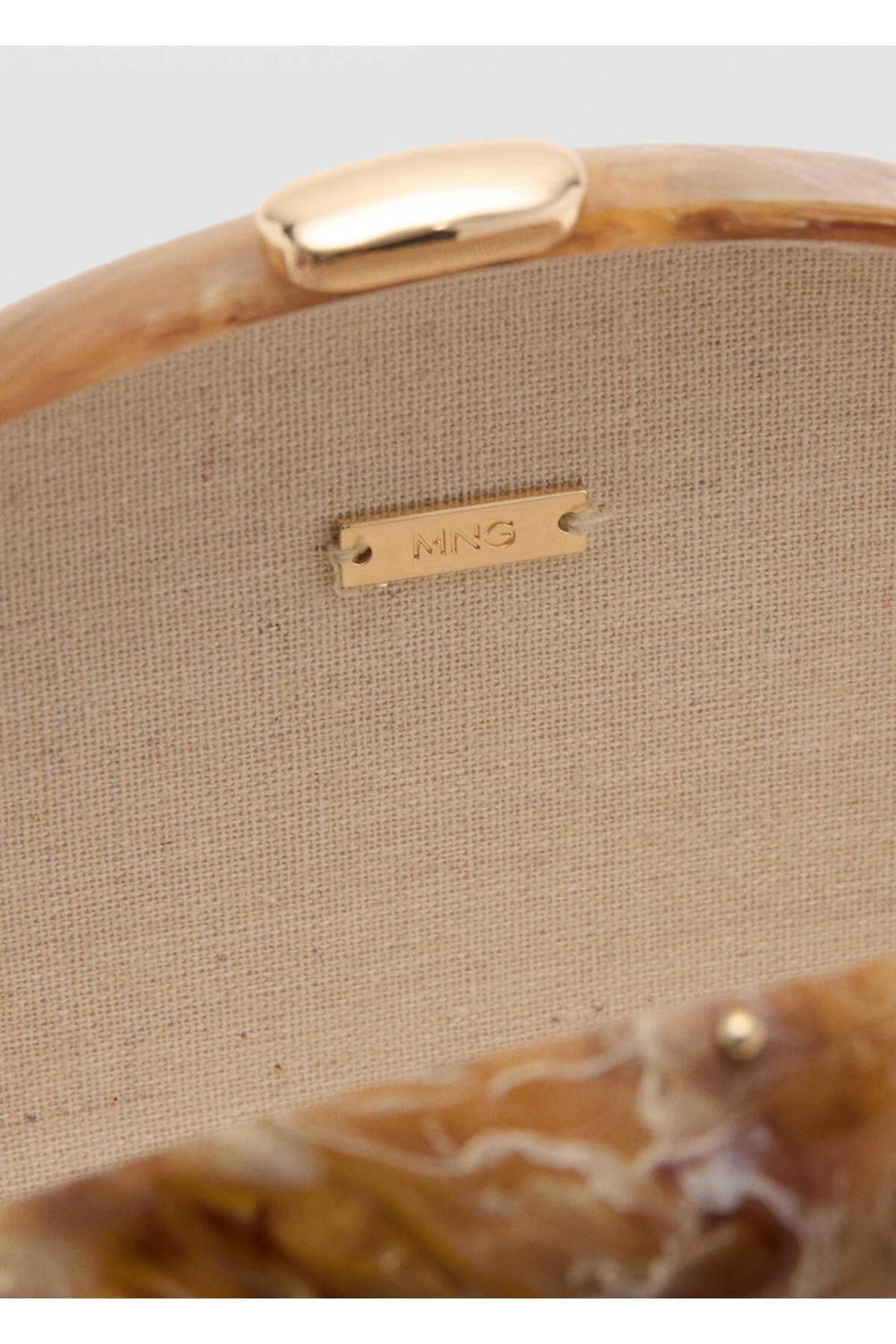MANGO Woman Oval clutch çanta görsel 5