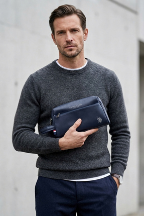 U.S. Polo Assn. 26046-26047 El Portföy El Çantası Clutch Çanta Traş Çantası L...