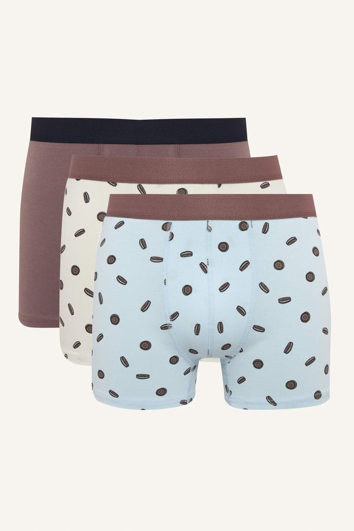 Defacto Regular Fit Printed 3-Piece Boxer H4501Ax26Sp