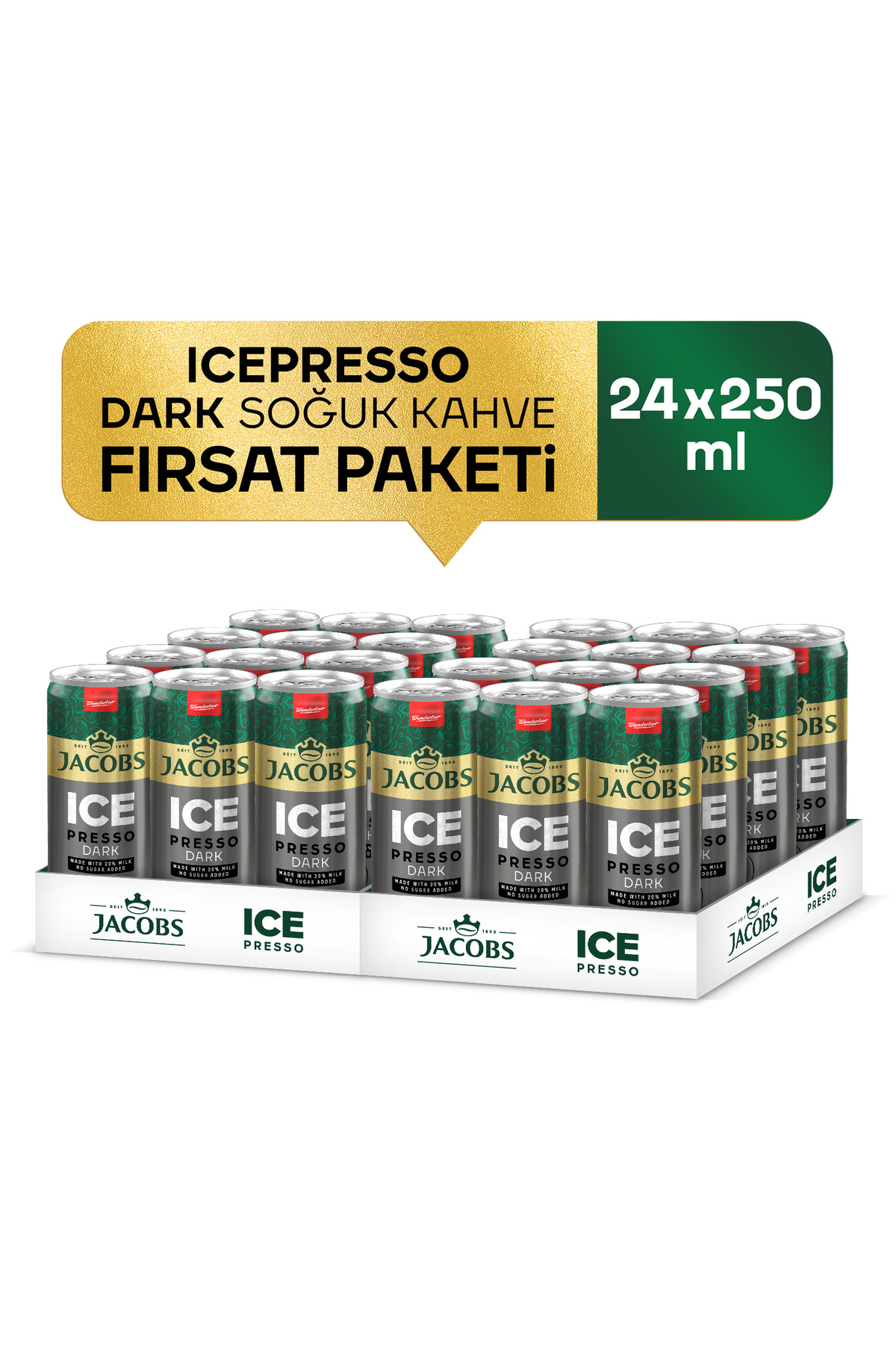 Jacobs Icepresso Dark Soğuk Kahve 250 ml X 24 Adet - Fiyatı, Yorumları