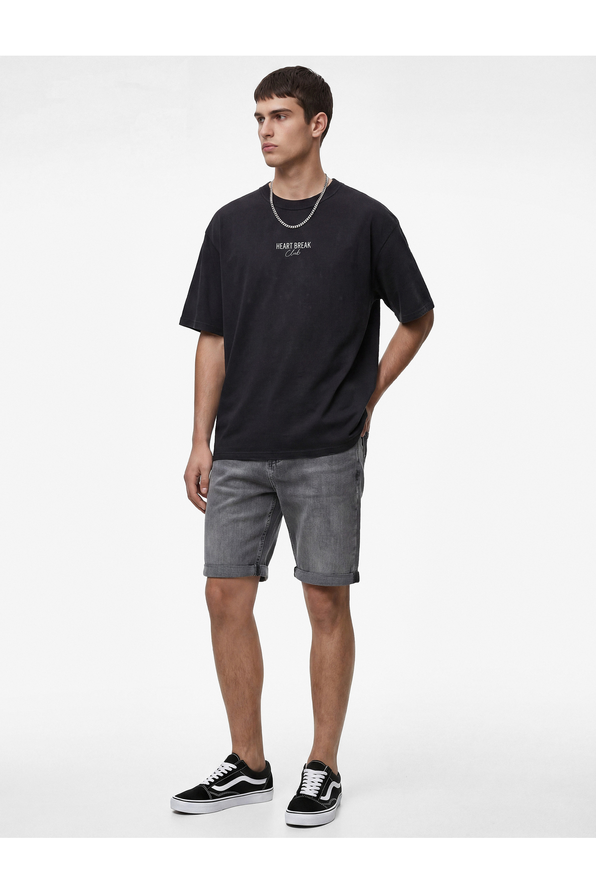 Koton Normal Bel Pamuklu Cepli Bermuda Slim Fit Jean Şort