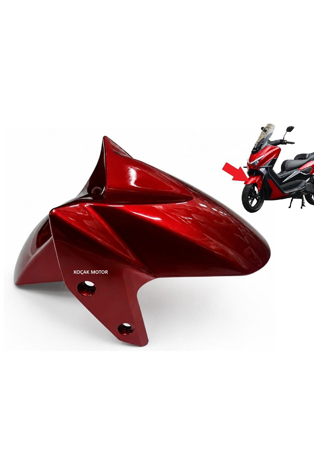 KOÇAK MOTOR Kuba Chia 125 -AKalite- Ön Çamurluk Kırmızı - Fiyatı