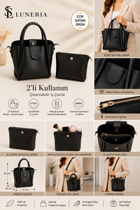 Luneria Noir Mini Tote Bag