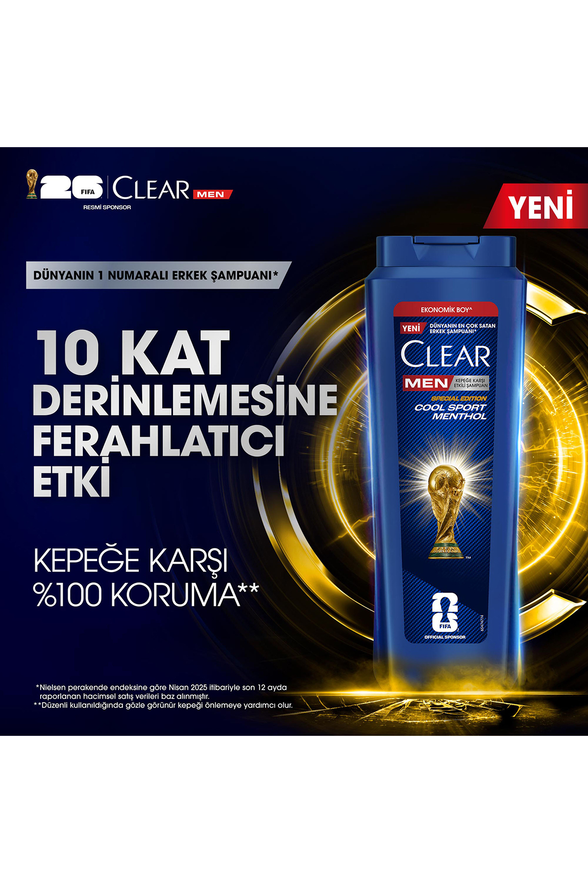 Men Kepeğe Karşı Etkili Şampuan Cool Sport Menthol 600 ml x4 — SET.UNİ.11197 — تصویر 3 از 8