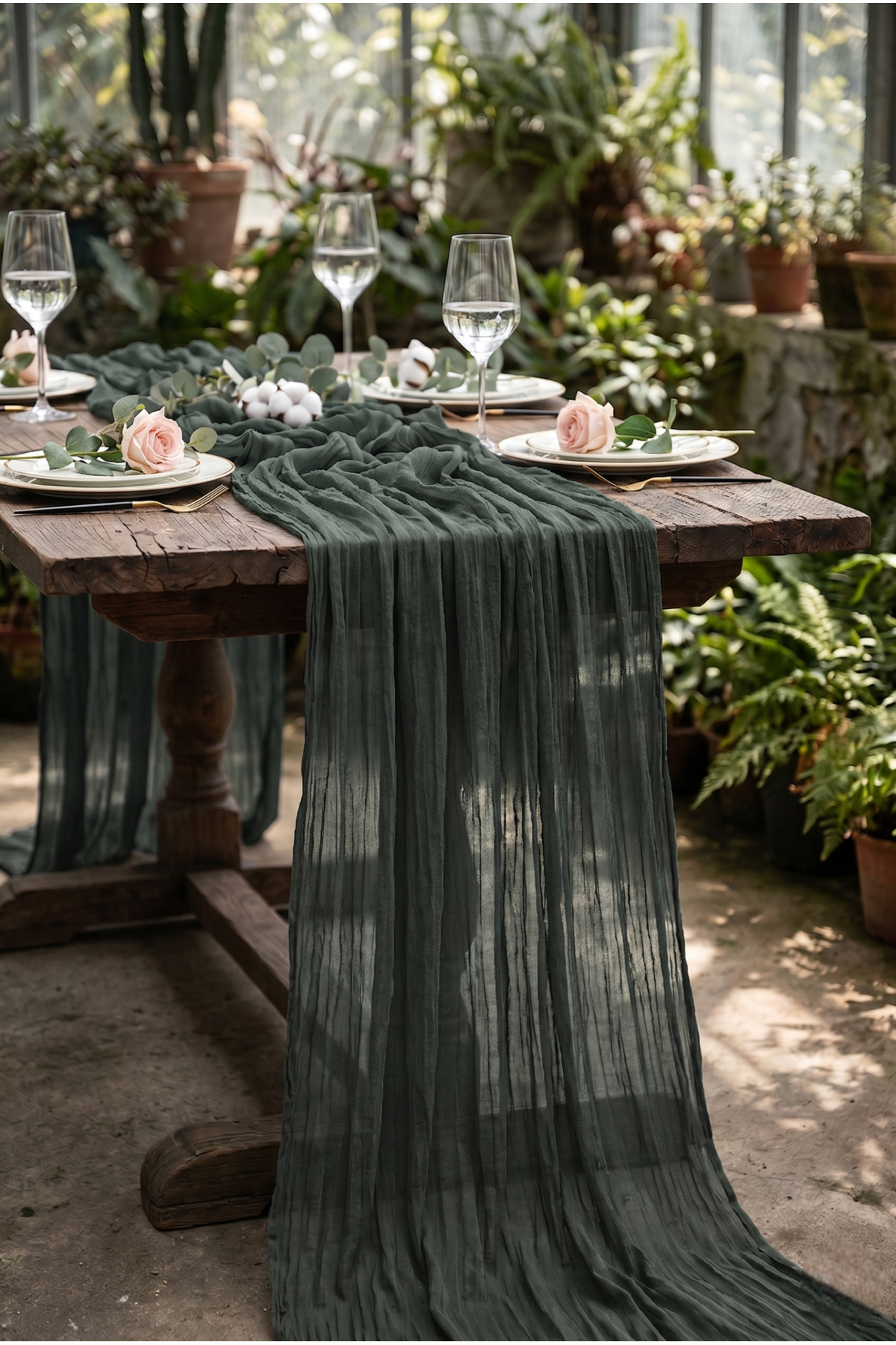 Bohemian Tulle Runner Tablecloth – Elegant Elegance and Modern Table Decor