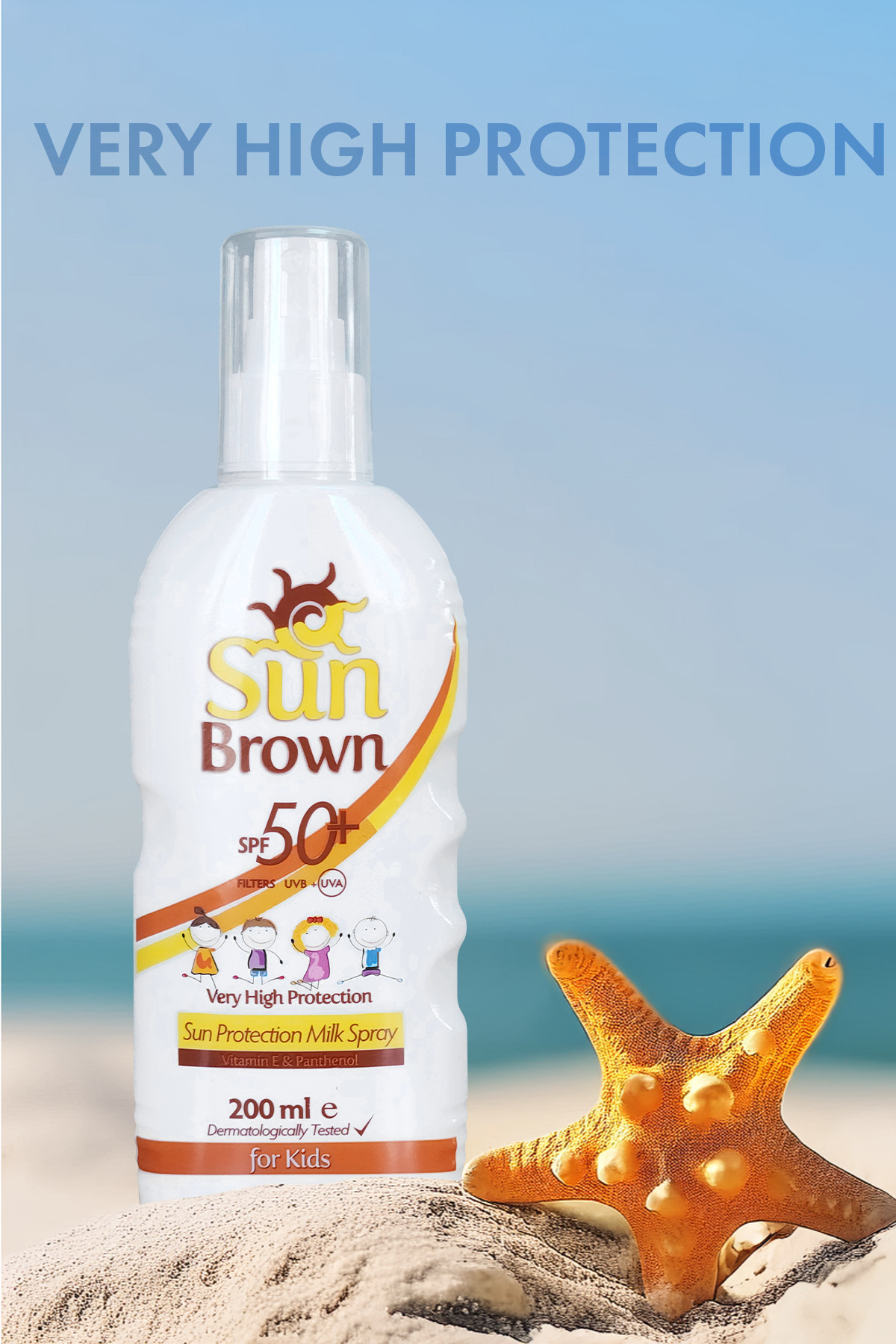 Spf 50 Çocuklar Için Hassas Güneş Koruyucu Vücut Spreyi 200ml — TR8697869090529 — تصویر 6 از 8