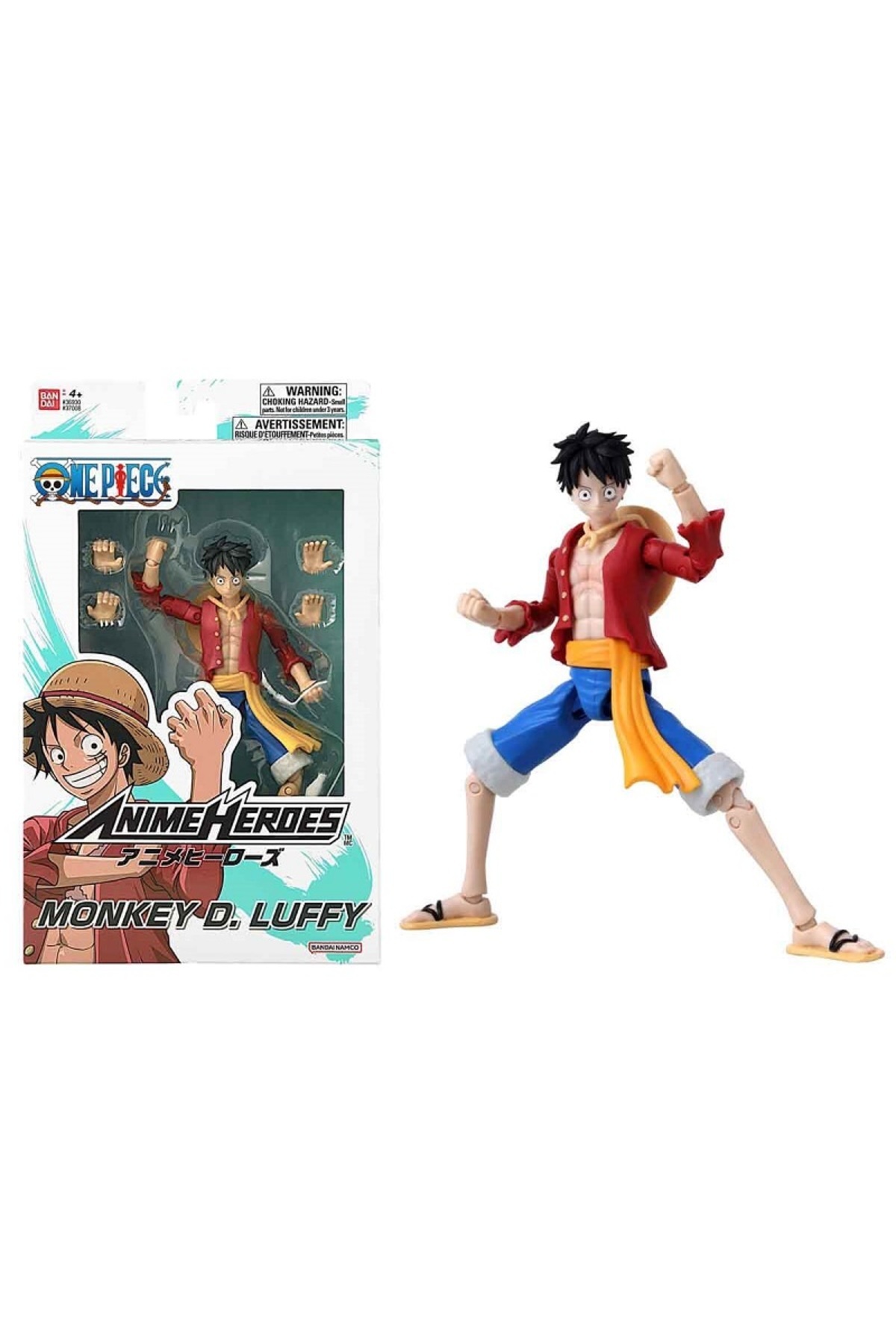 BANDAI Anime Heroes One Piece Monkey D. Luffy Aksiyon Figürü