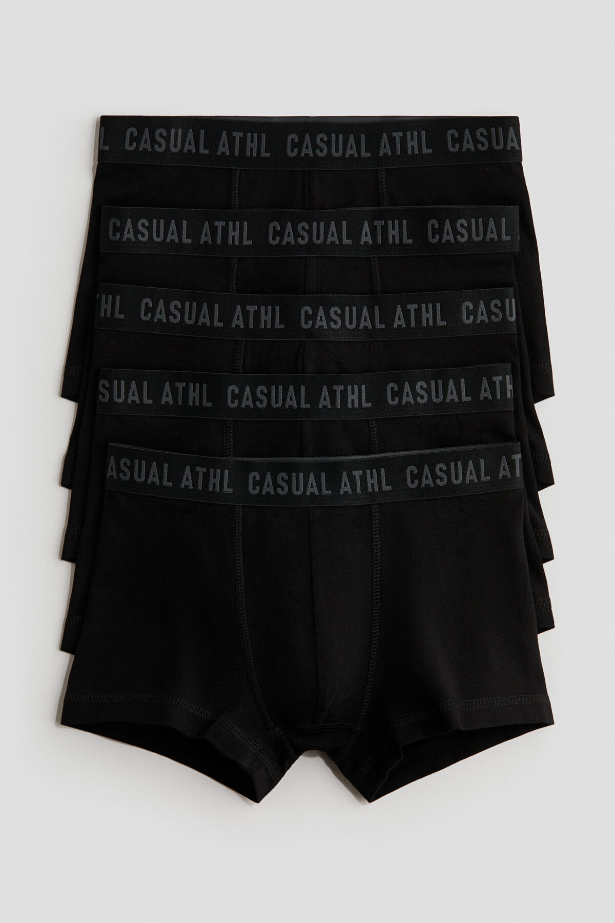 شورت بوکسور نخی بسته 5 عددی اچ اند ام باکسر H&M