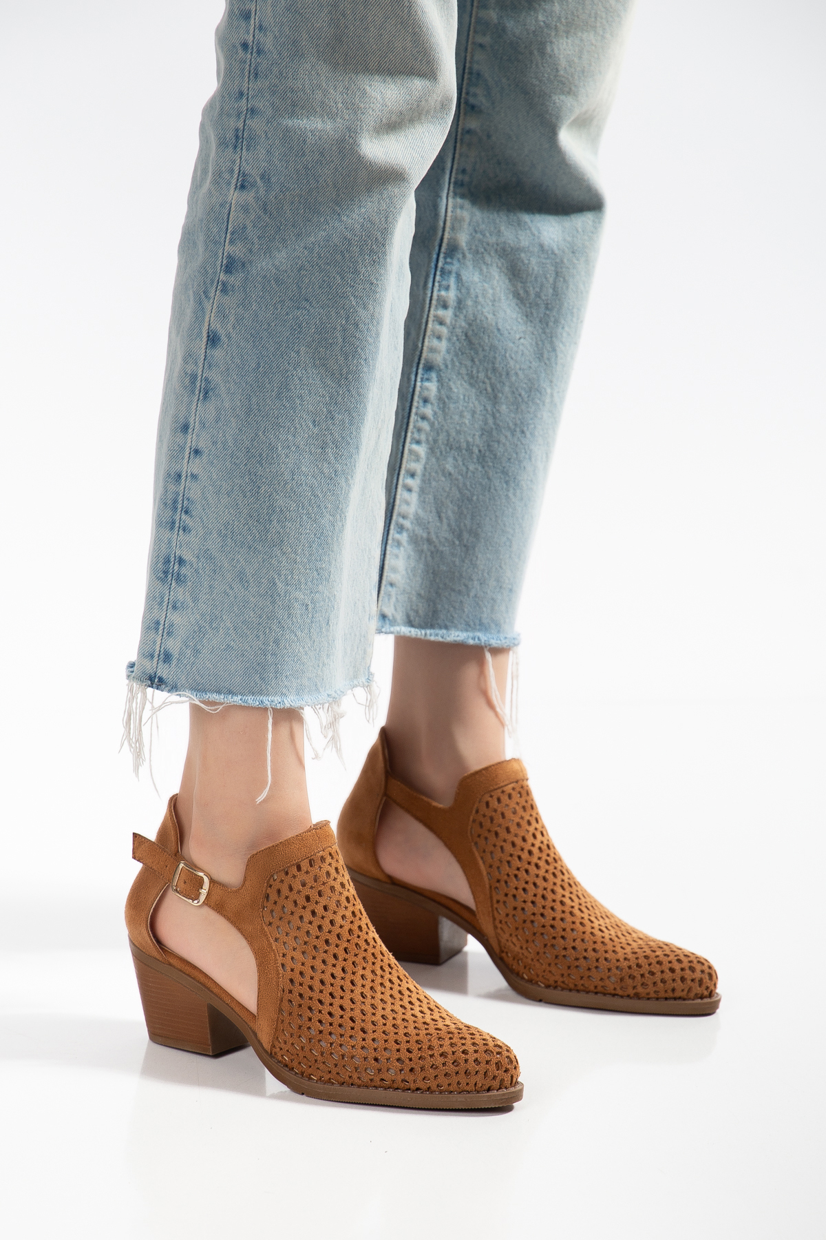 Stylish and Breathable Summer Cowboy Suede Boots for Women