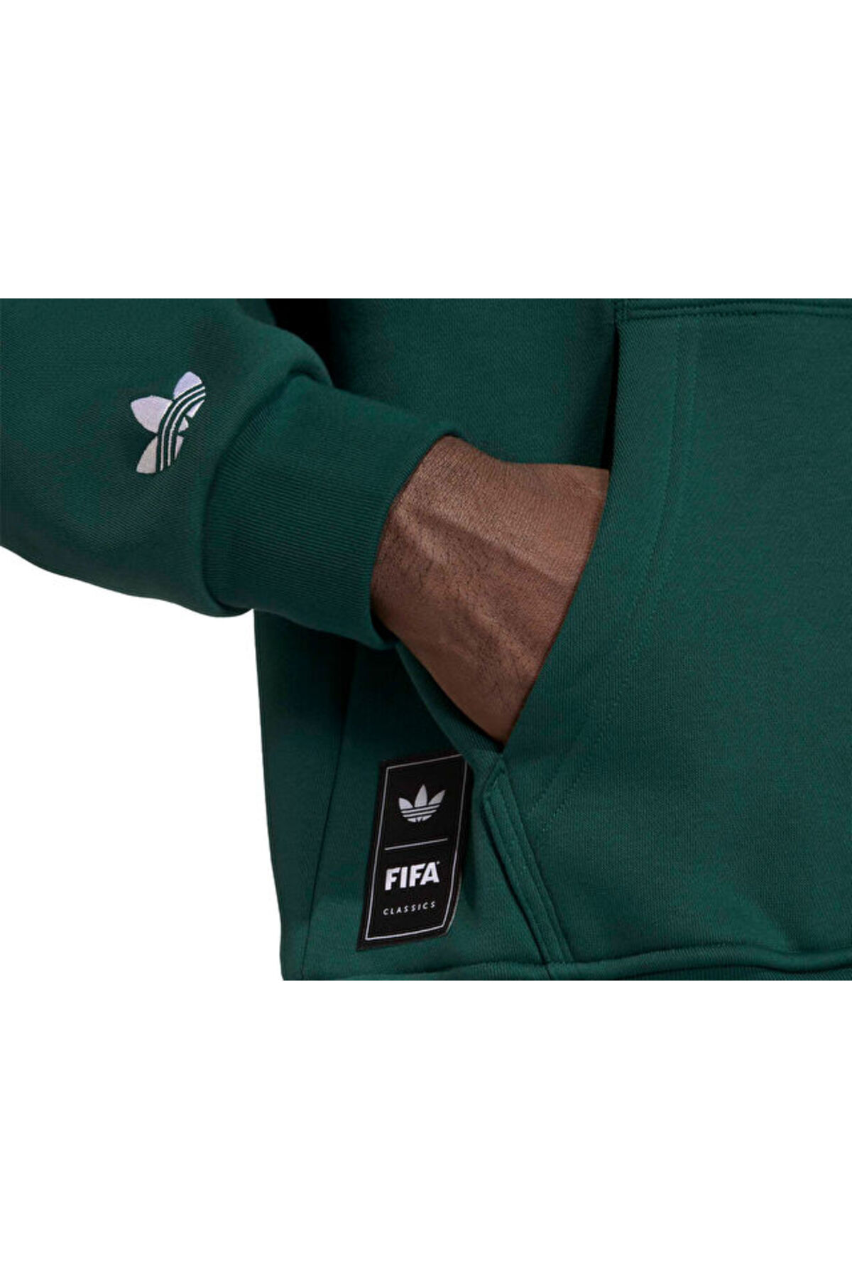 adidas Flag Gfx Hd Erkek Günlük Sweatshirts KD1436 Yeşil görsel 5