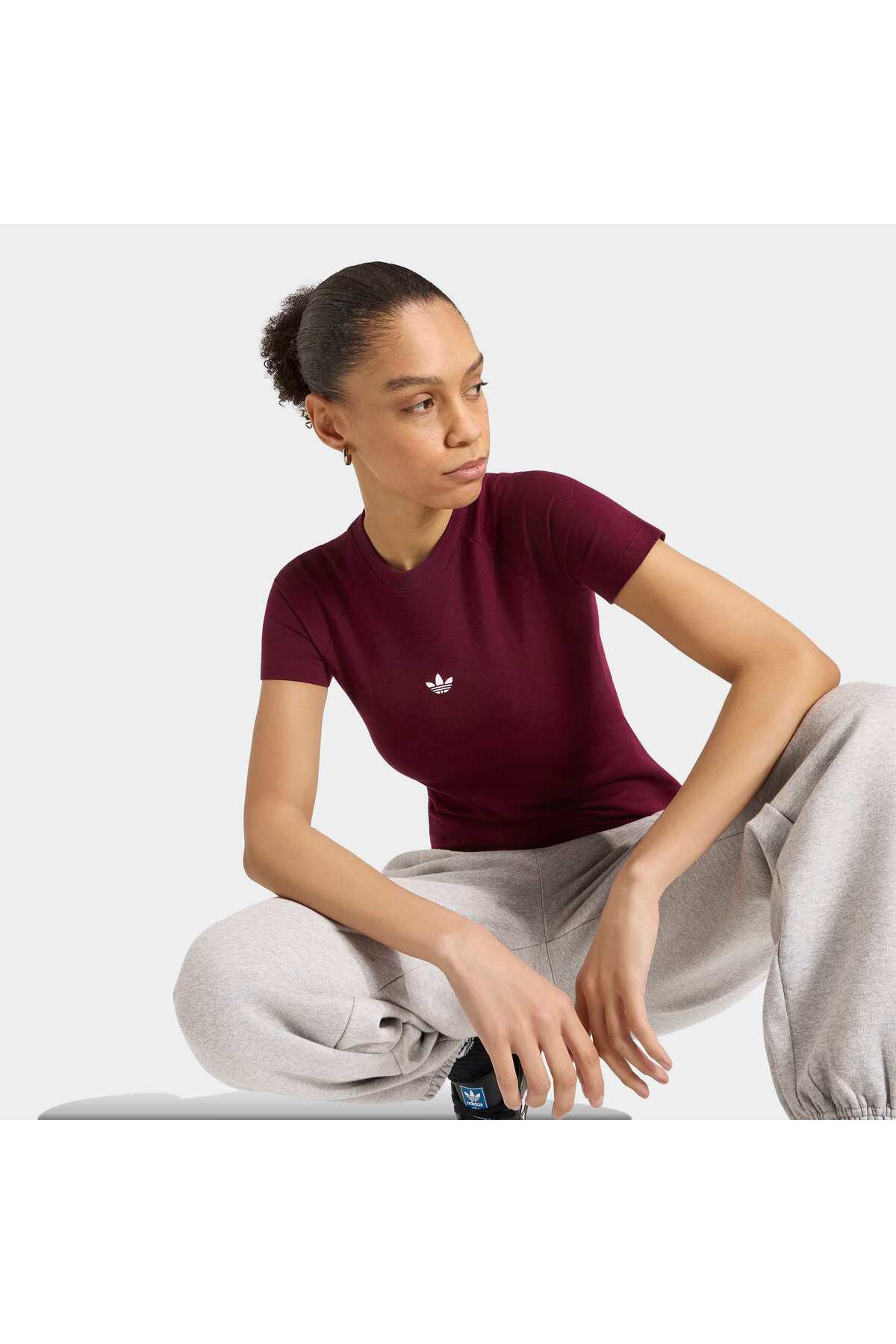adidas Ess Slim Tee Kadın Spor T-shirt KR3593 görsel 5