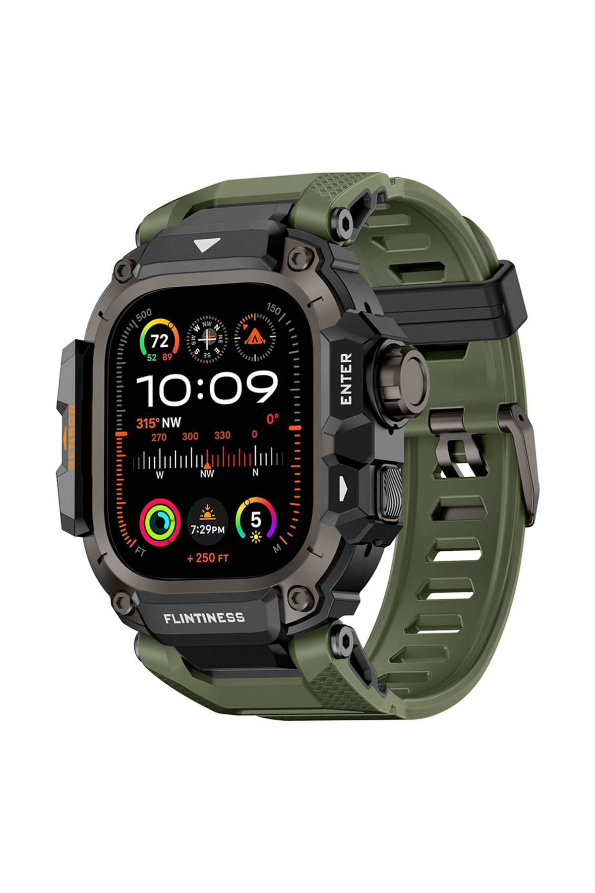Mohseven Watch Ultra 49mm Uyumlu iWatch Punk Fortress Serisi Kasa