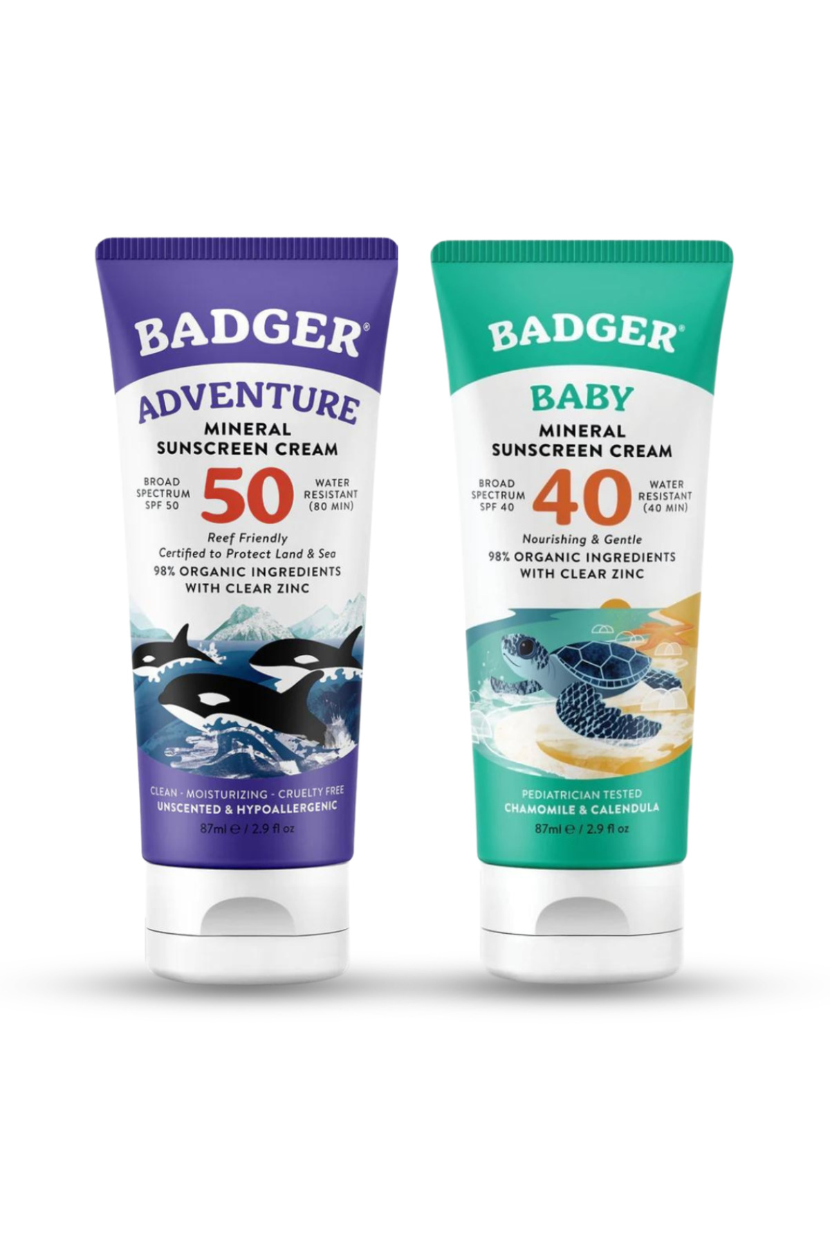 Badger Doğal Güneş Kremi Aile Seti - Mineral Filtreli — BB2-47128x