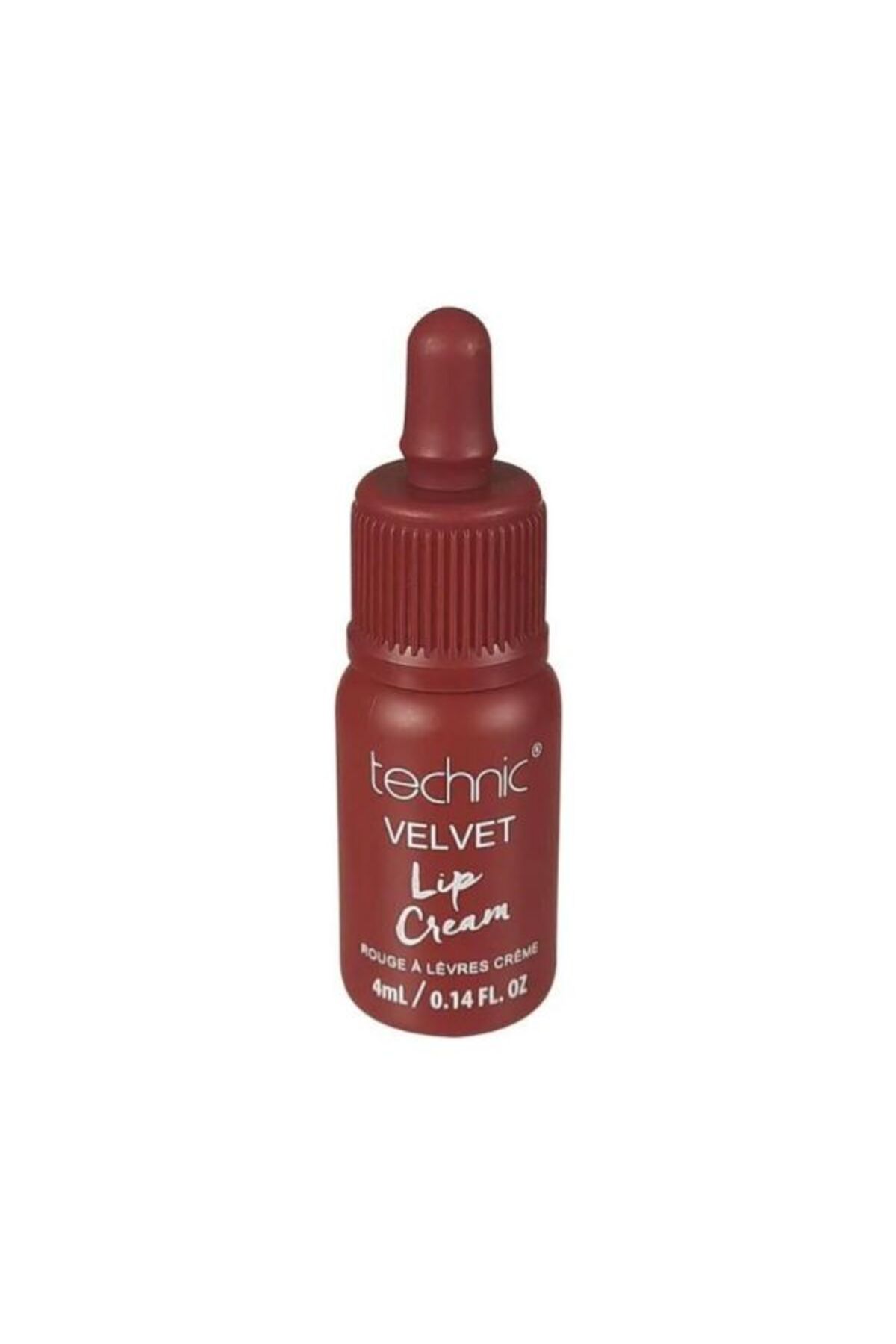Technic Velvet Lip Cream | Long-Lasting Matte Finish - Cherry Red | Bold High-Pigment Liquid Lipstick