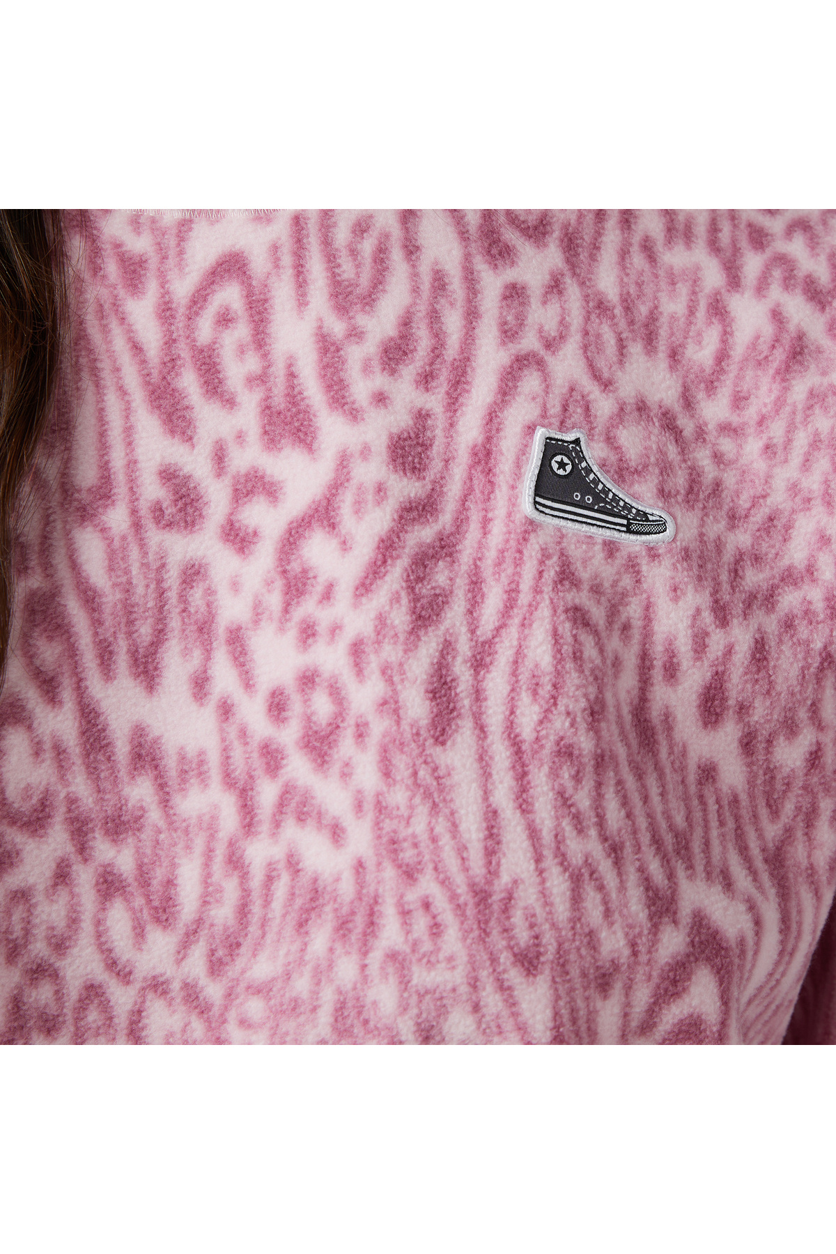 Converse Kadın Pembe Sweatshirt görsel 5