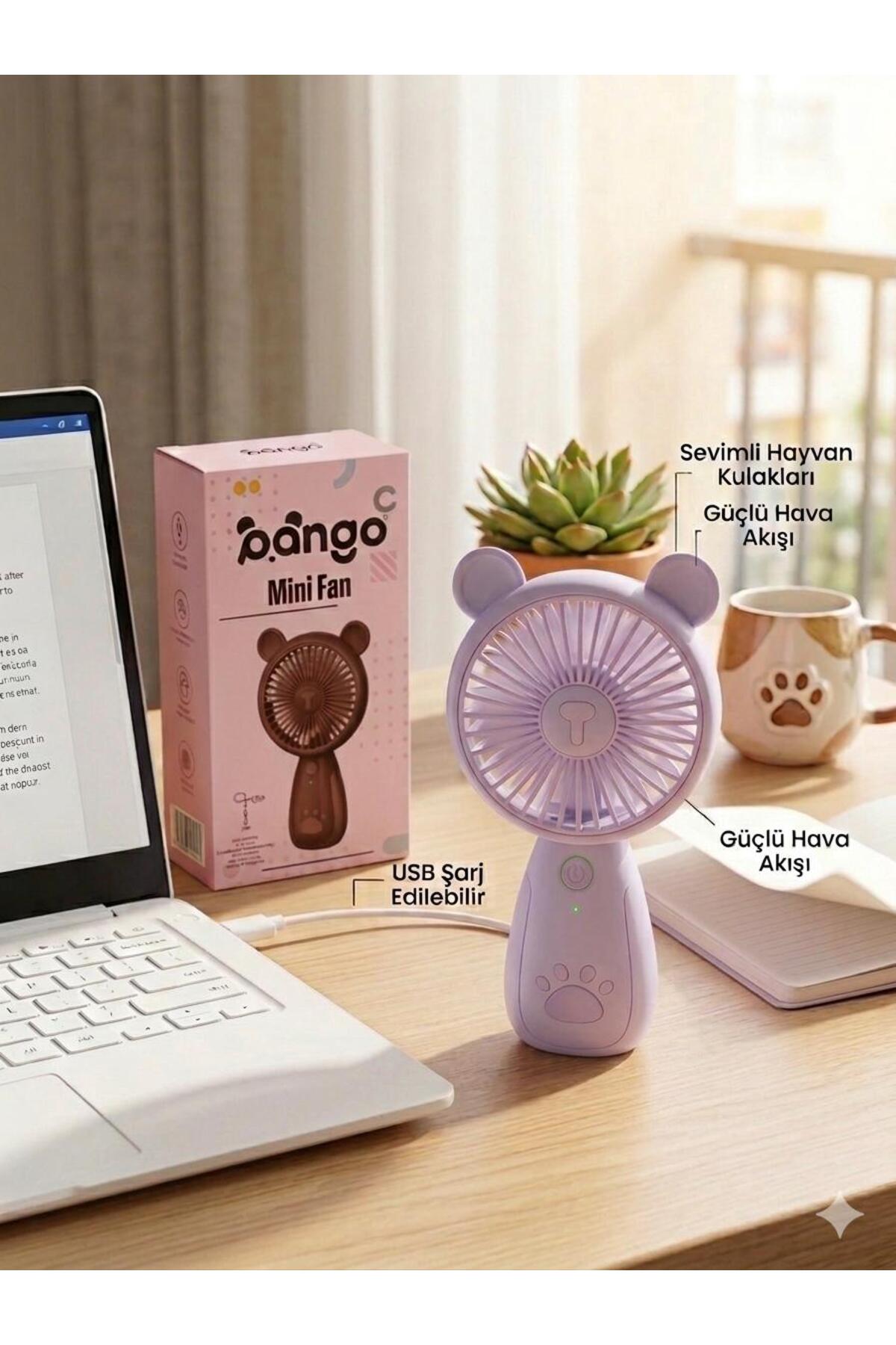 Pango Mini pango 3 Kademeli Usb Şarjlı Lüx Mini Fan - Fiyatı, Yorumları