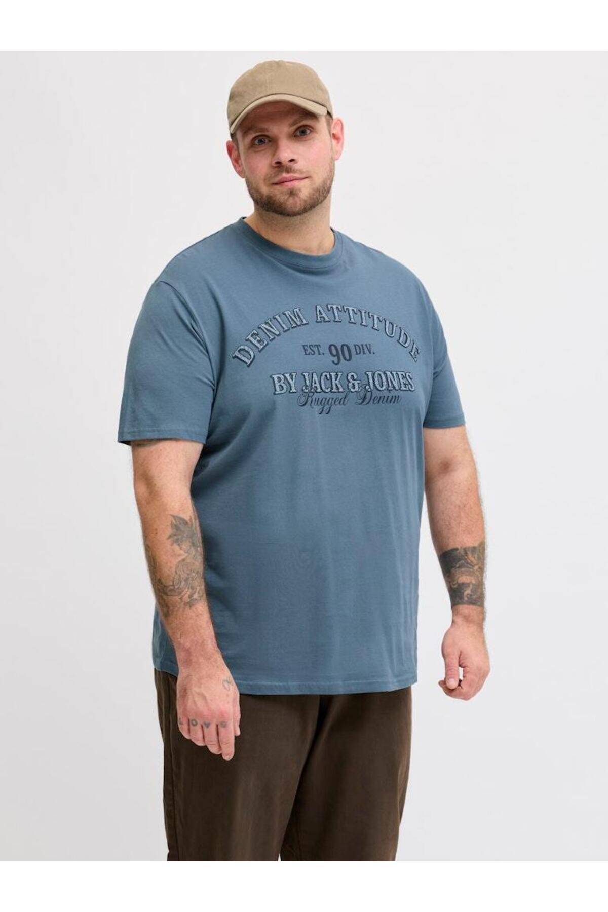تی شرت مردانه طرح جک جونز کد 12294518 جک اند جونز تی شرت بزرگ سایز Jack & Jones