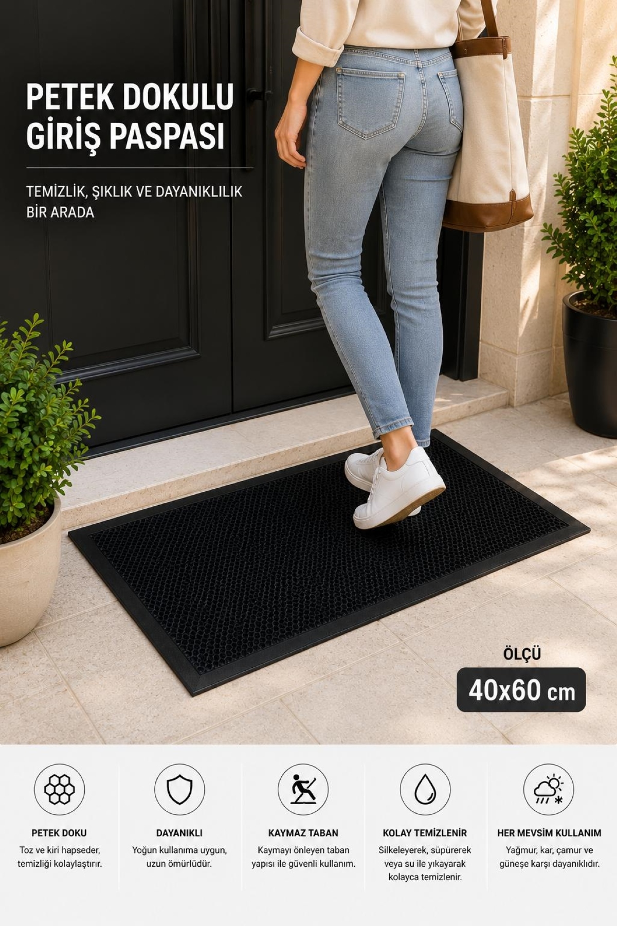 Dust Extractor Mat Workplace Mat Dehumidifier Easy Wash Honeycomb Door Mat