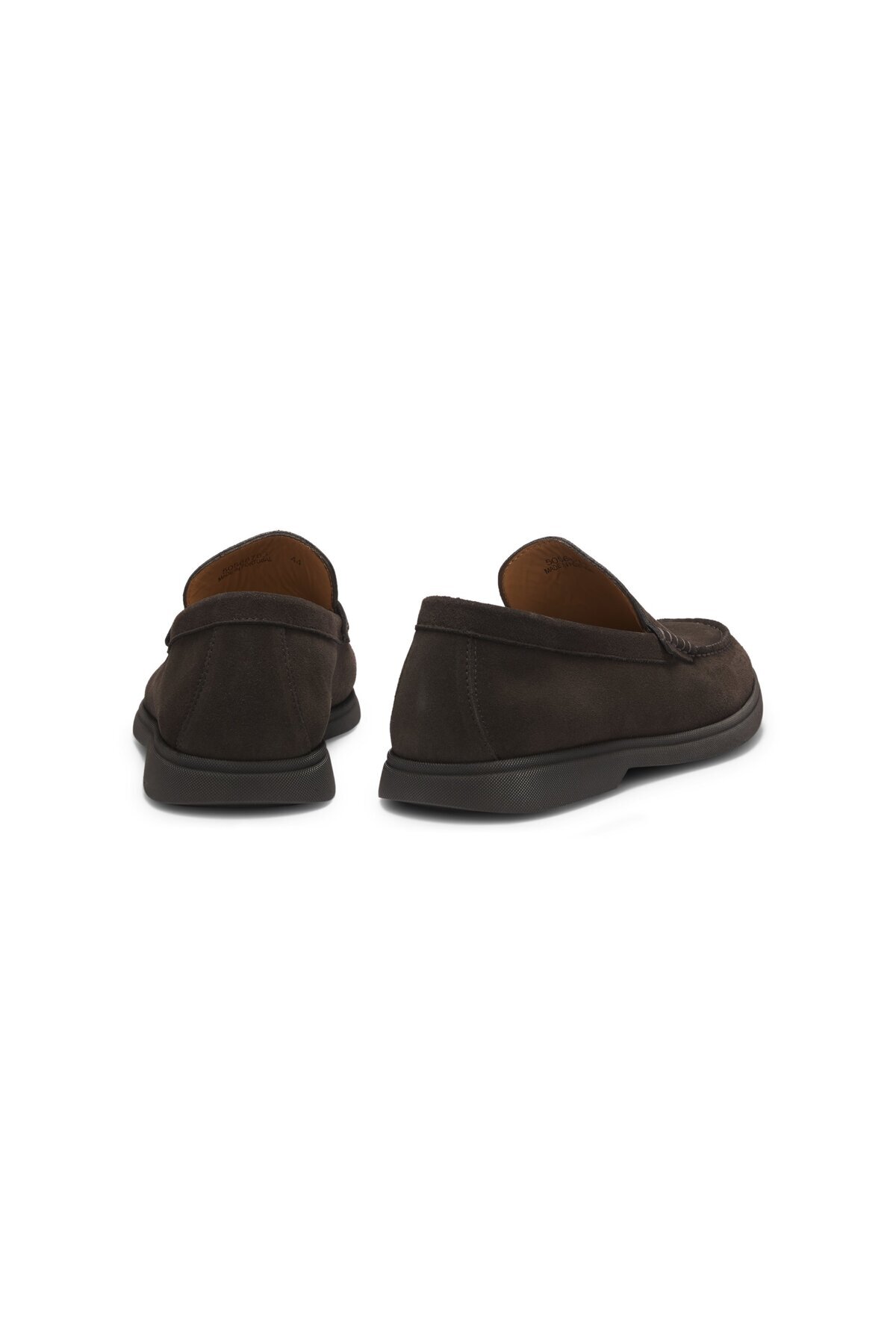 BOSS Logo Detaylı Süet Loafer Ayakkabılar görsel 4