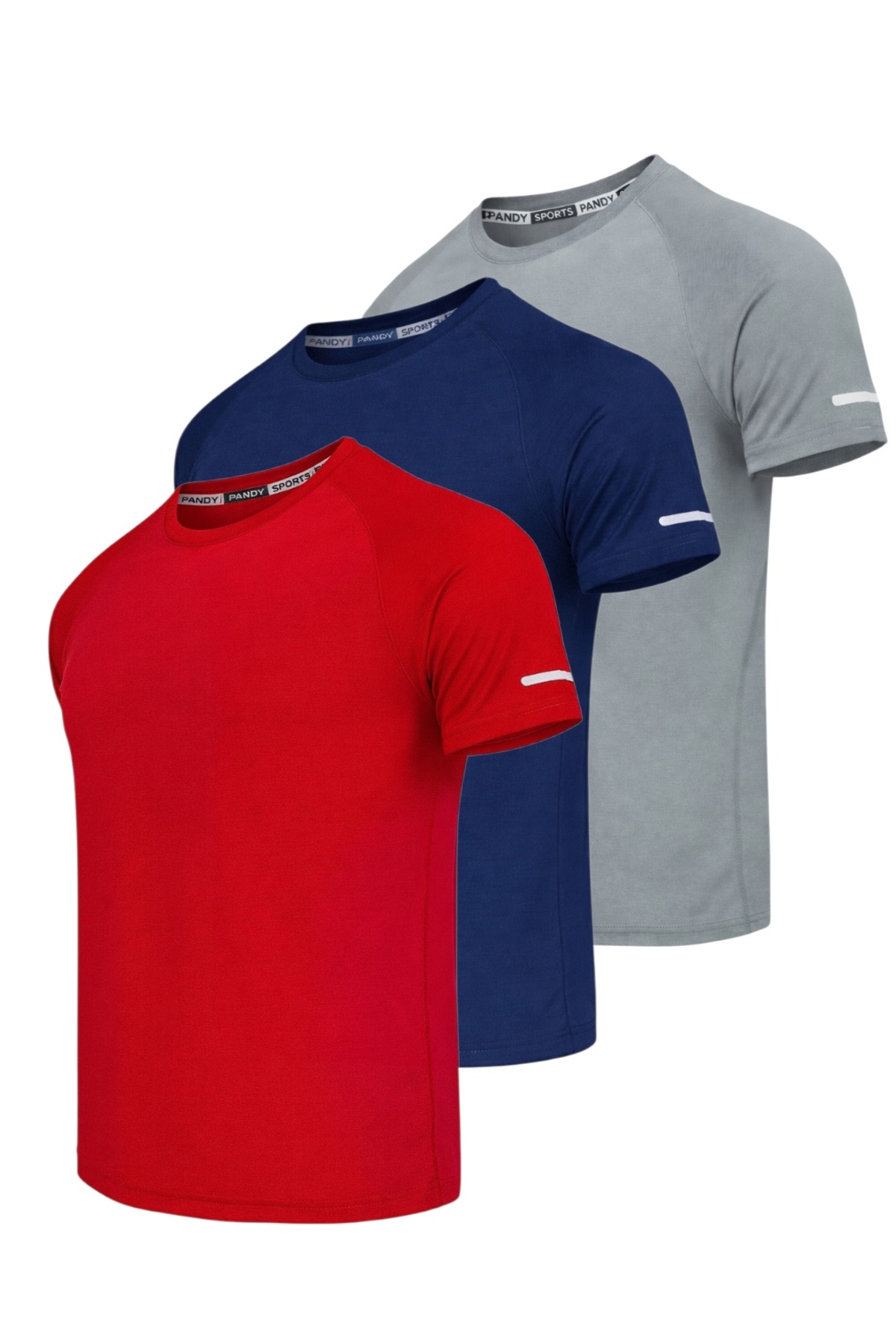 3-Piece Athletic Technical Sports T-shirt with Fast Drying Feature