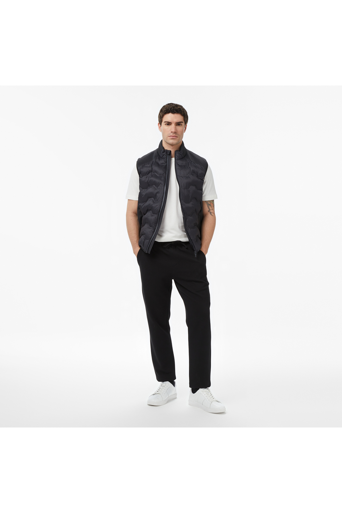 Nautica Erkek Siyah Regular Fit Su İtici Yelek görsel 3