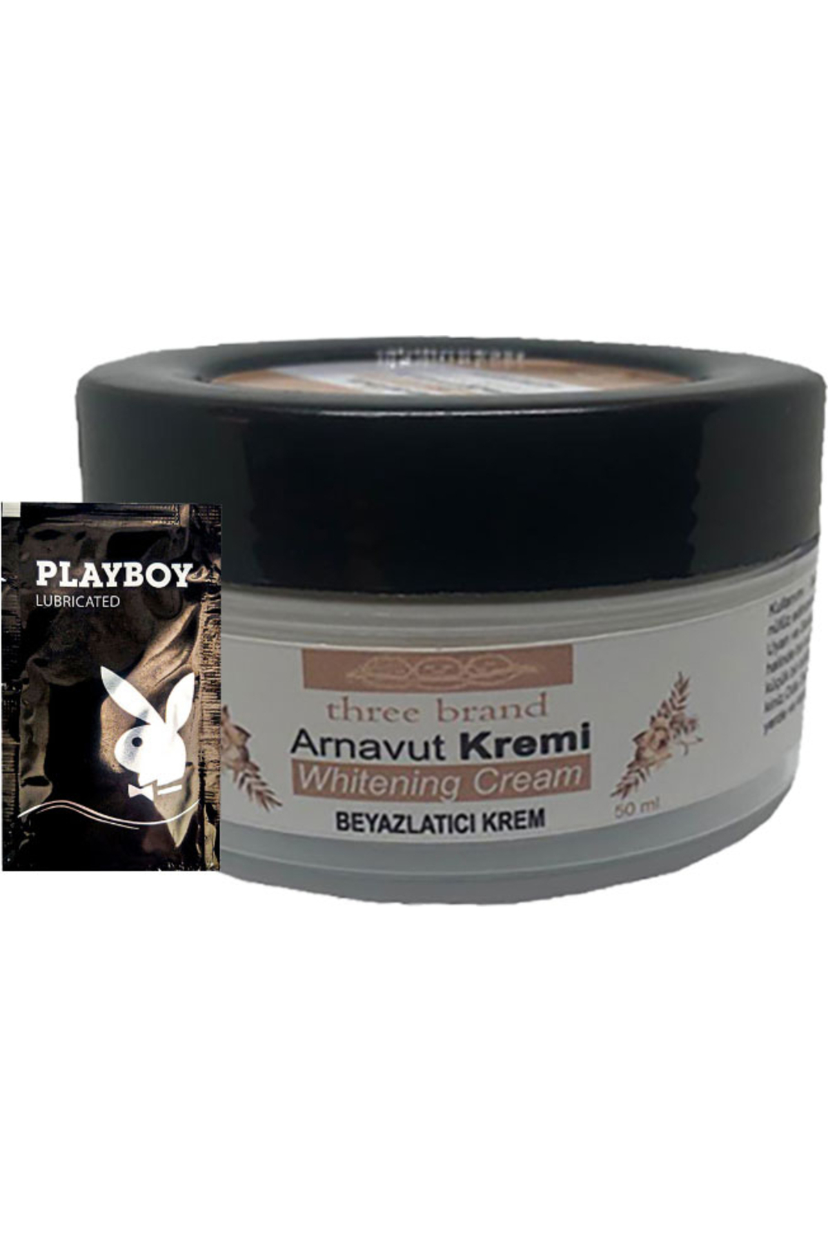 Bezos Three Brand Arnavut Kremi Whitens Cream Aklık Kremi LFHX0118 50 ml + 1 Adet Jel Hediye — GU-EYF-2915-NIDA01