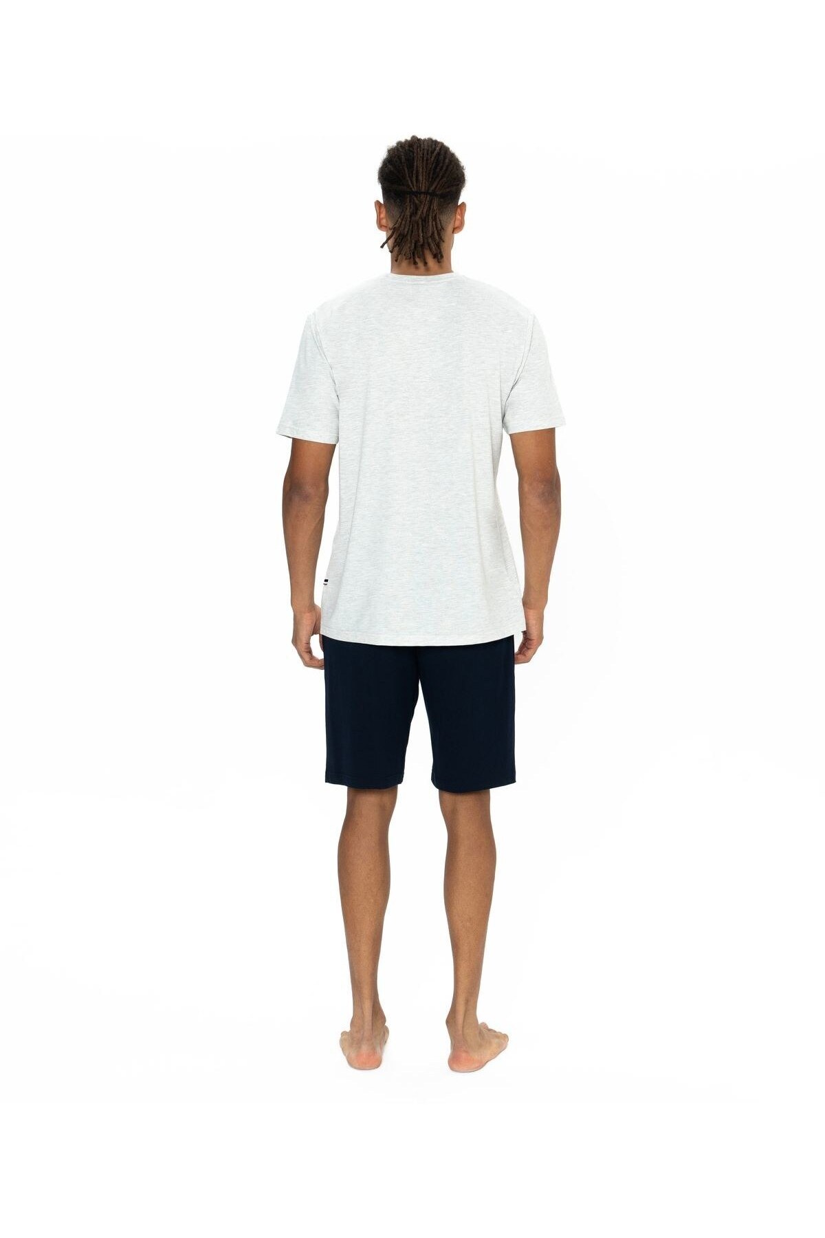 ست پیژامه و لباس خواب مردانه یقه گرد | یو اس پولو U.S. Polo Assn. TYC6E987397D85C3E22ED6B00 TR - تصویر 4