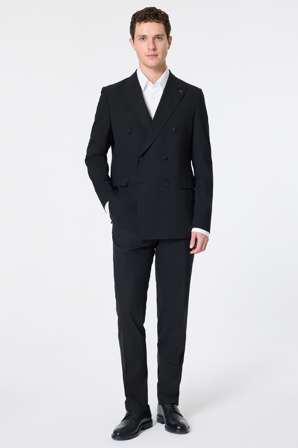 Slim Fit Siyah Düz Takim Elbise — مشکی 6TFF5UK00580M — تصویر 4 از 5