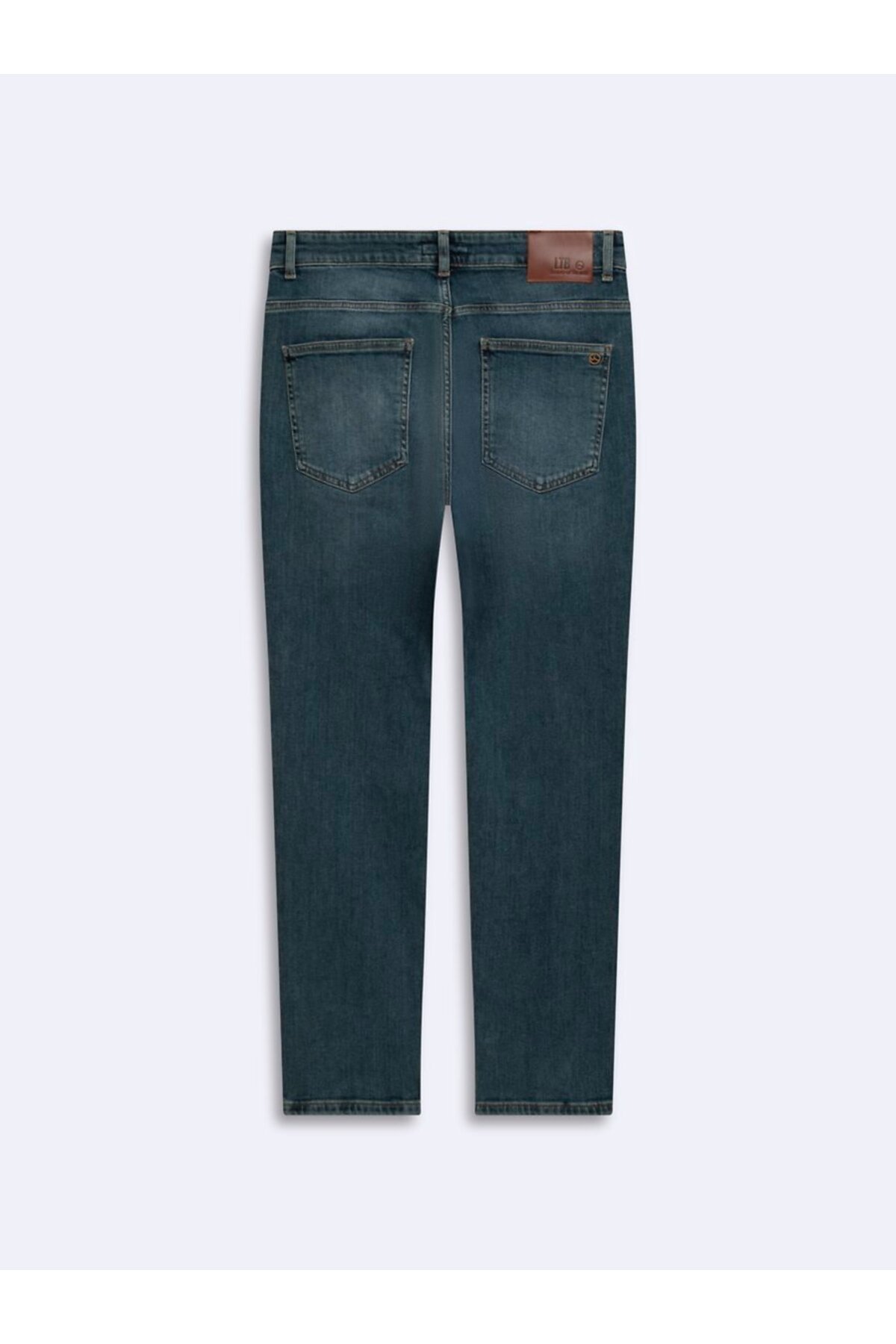 Ltb Renar L Tapered Slim Orta Bel Mid Indigo Jean Pantolon görsel 2