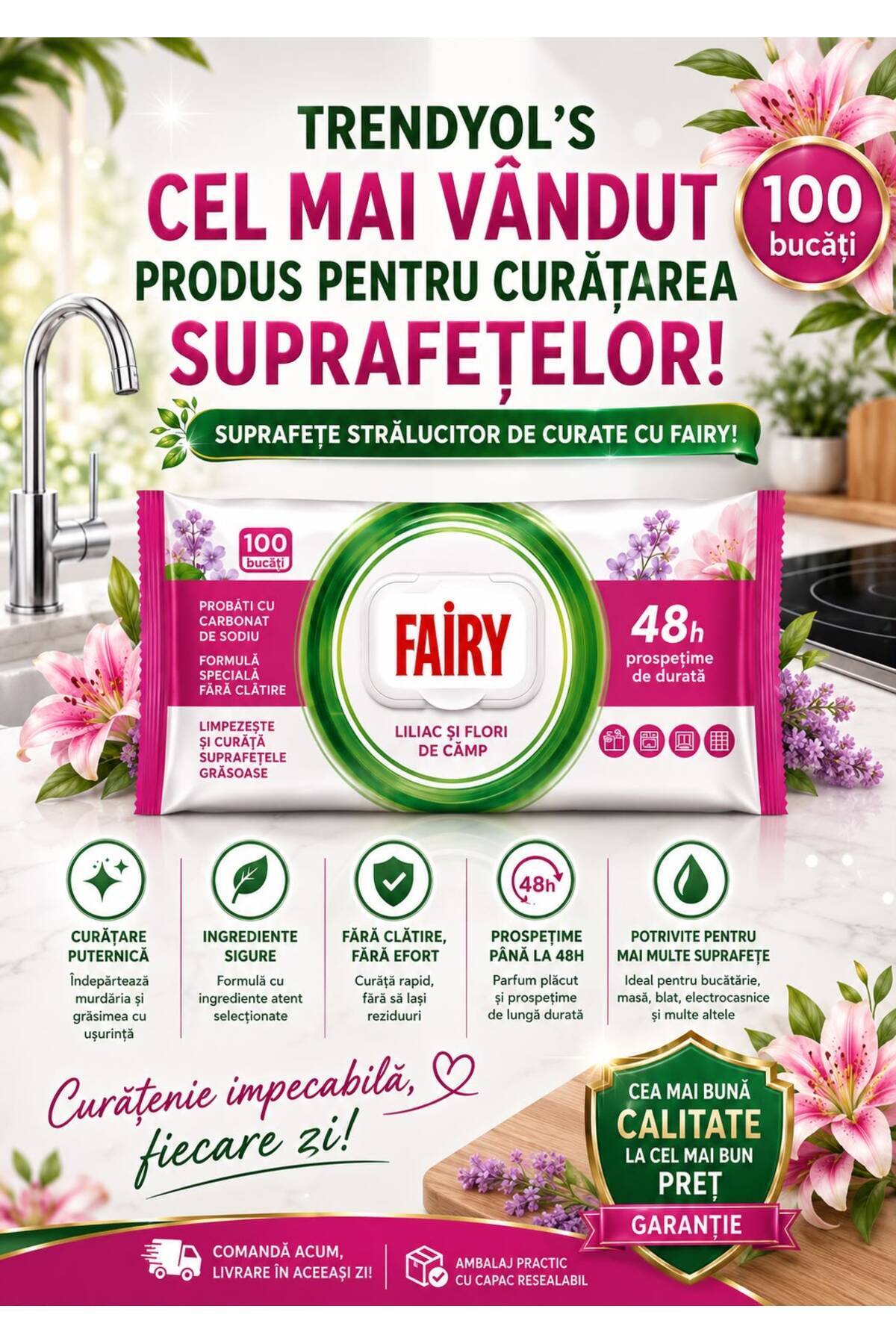 Fairy ЛИЛИУМ МОДЖУСТИ КЪРПИЧКИ 100 БР.