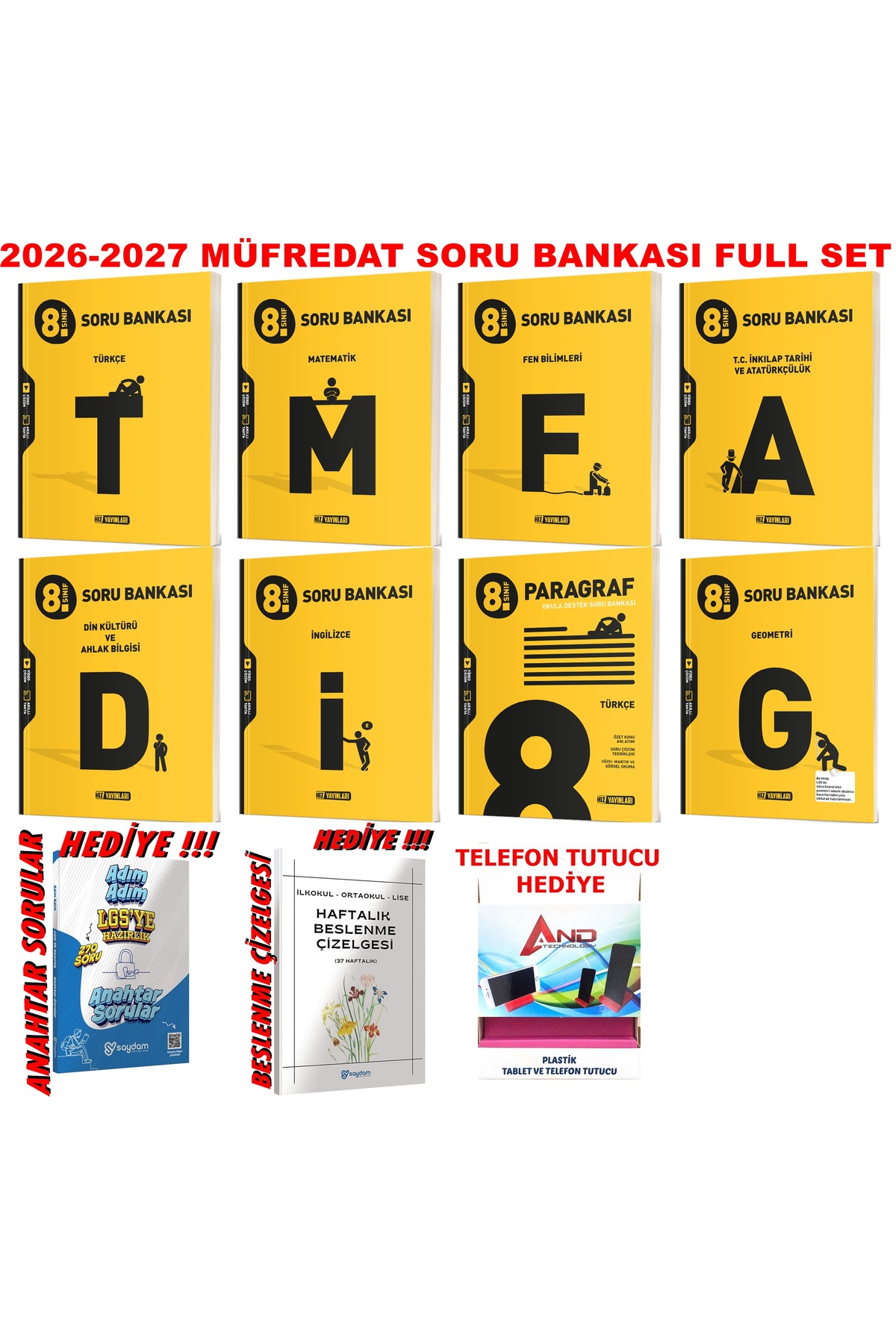 Hız Yayınları 8.SINIF LGS 2026-2027 MÜFREDAT SORU BANKASI TÜM