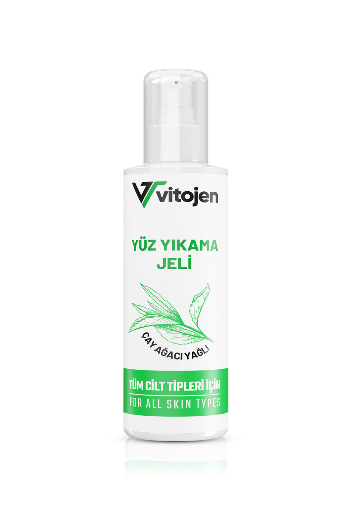 Vitojen Çay Ağacı Yüz Yıkama Jeli | Kir ve Fazla Yağı Arındırmaya Yardımcı Günlük Bakım — VJ-CAY-YJ