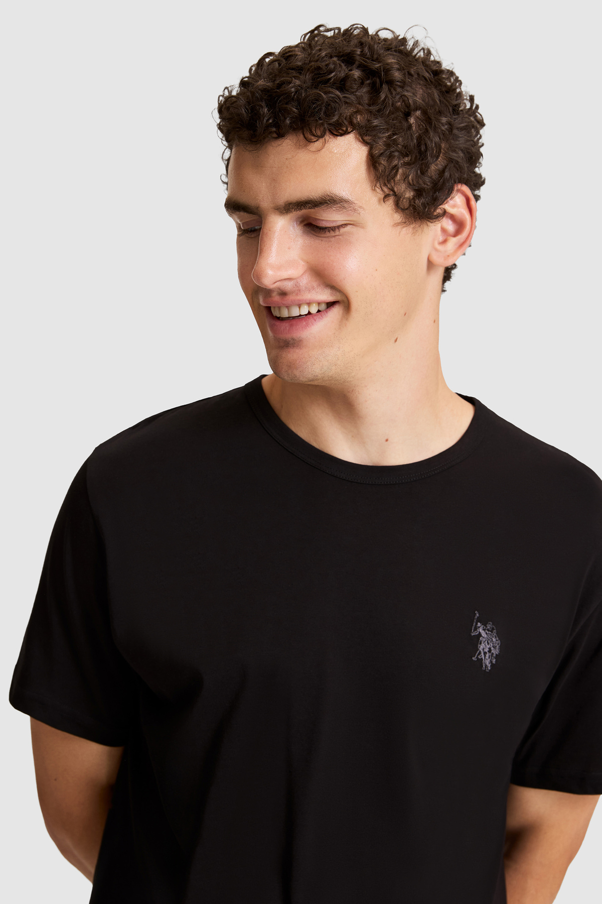 U.S. Polo Assn. Erkek Siyah Pijama Takımı 50326135-VR046 görsel 2