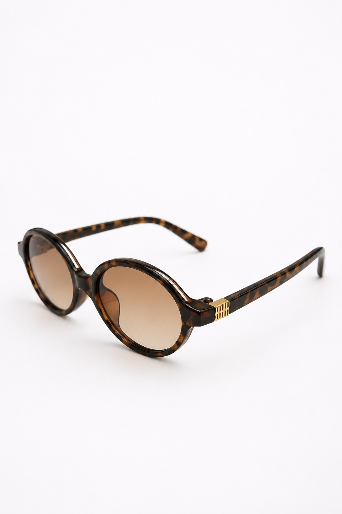 Eyesofia Oblamow Bat Unisex Leopar Çerçeveli Nude Ultra Hafif Uv400 Filtreli Güneş Gözlüğü görsel 4