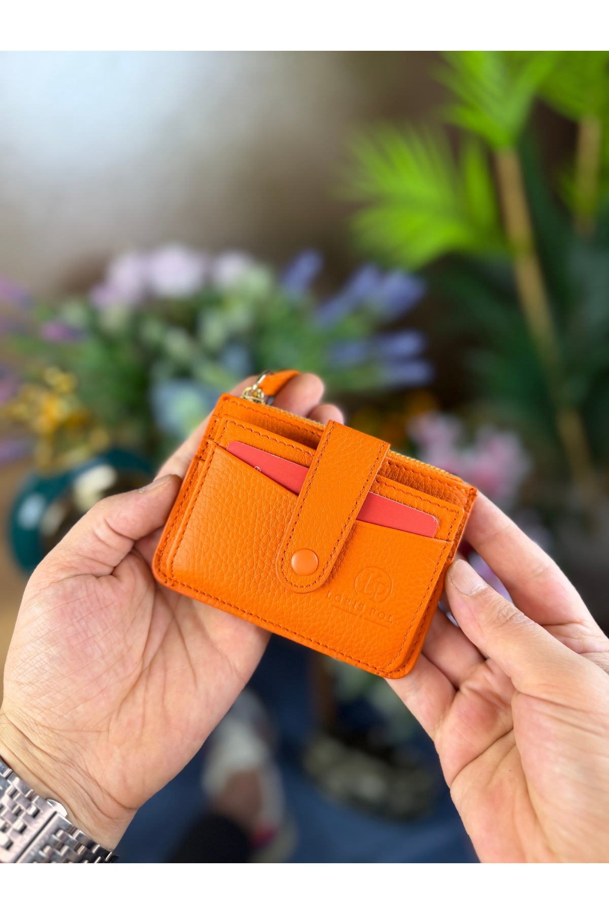 LORİS POLO Maya Unisex Hakiki deri Fermuarlı Kartlık