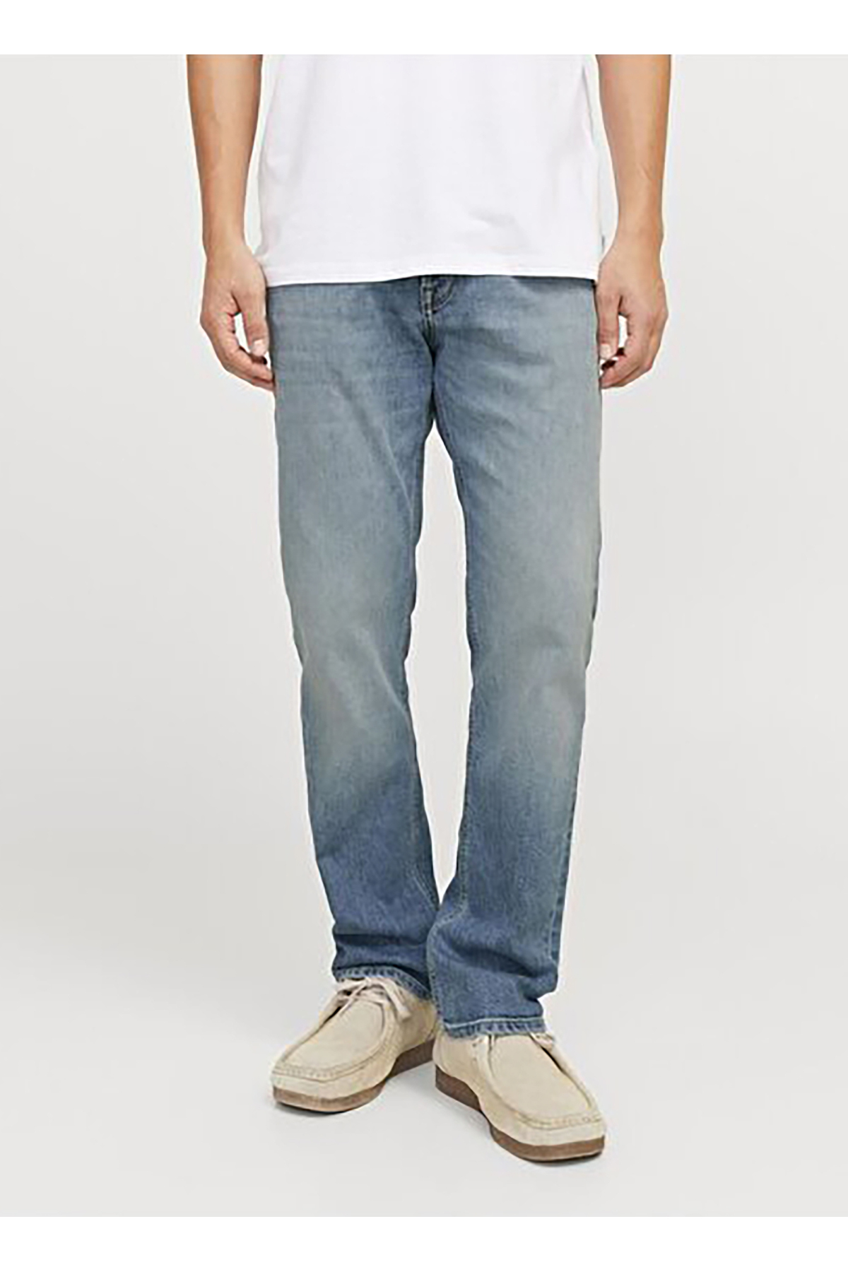 شلوار جین مردانه راسته سرمه‌ای کد ۱۲۲۴۹۰۶ JJICLARK JJORIGINAL AM NOS جک اند جونز شلوار جین Jack & Jones