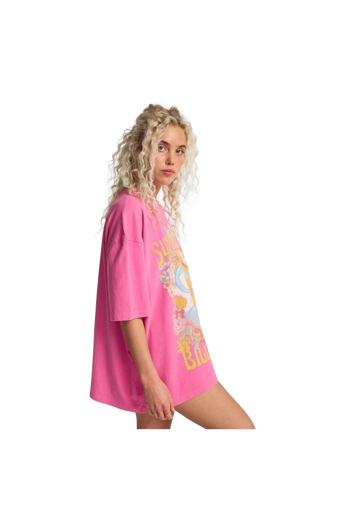 BİLLABONG Summer Of Love Kadın Pembe Tişört KADIN T-SHIRT EBJZT00592 görsel 2