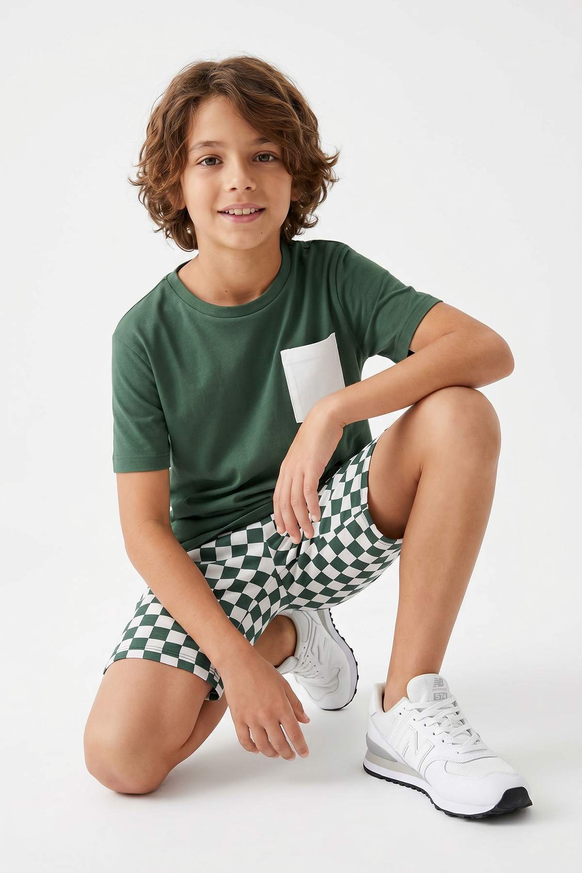 Trendyolmilla Kids Yeşil Baskılı Örme Alt - Üst Takım TKDSS26AU00045