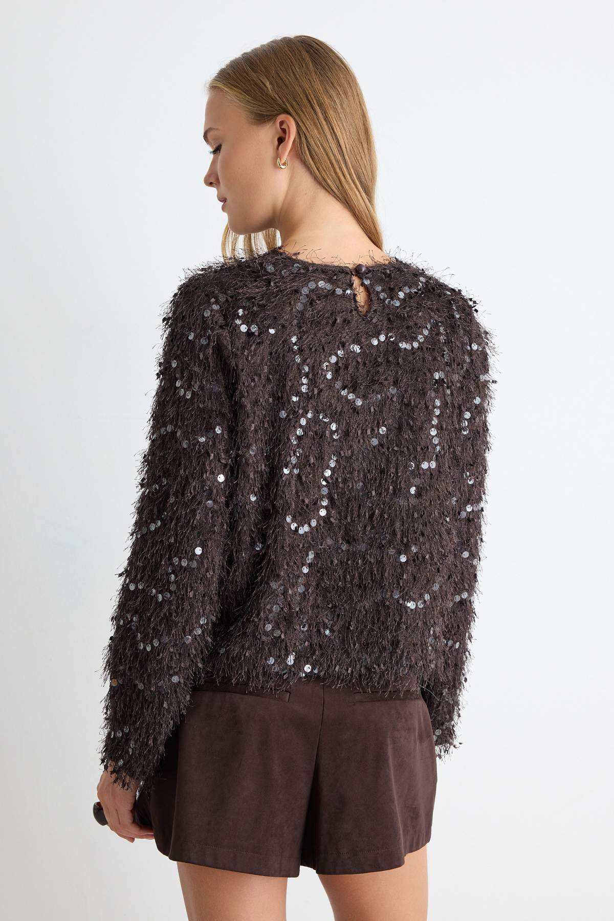 trendyolmilla-womens-brown-textured-long-loos