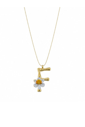 SESERA Blossom Letter F Harfi Frezya Kolye