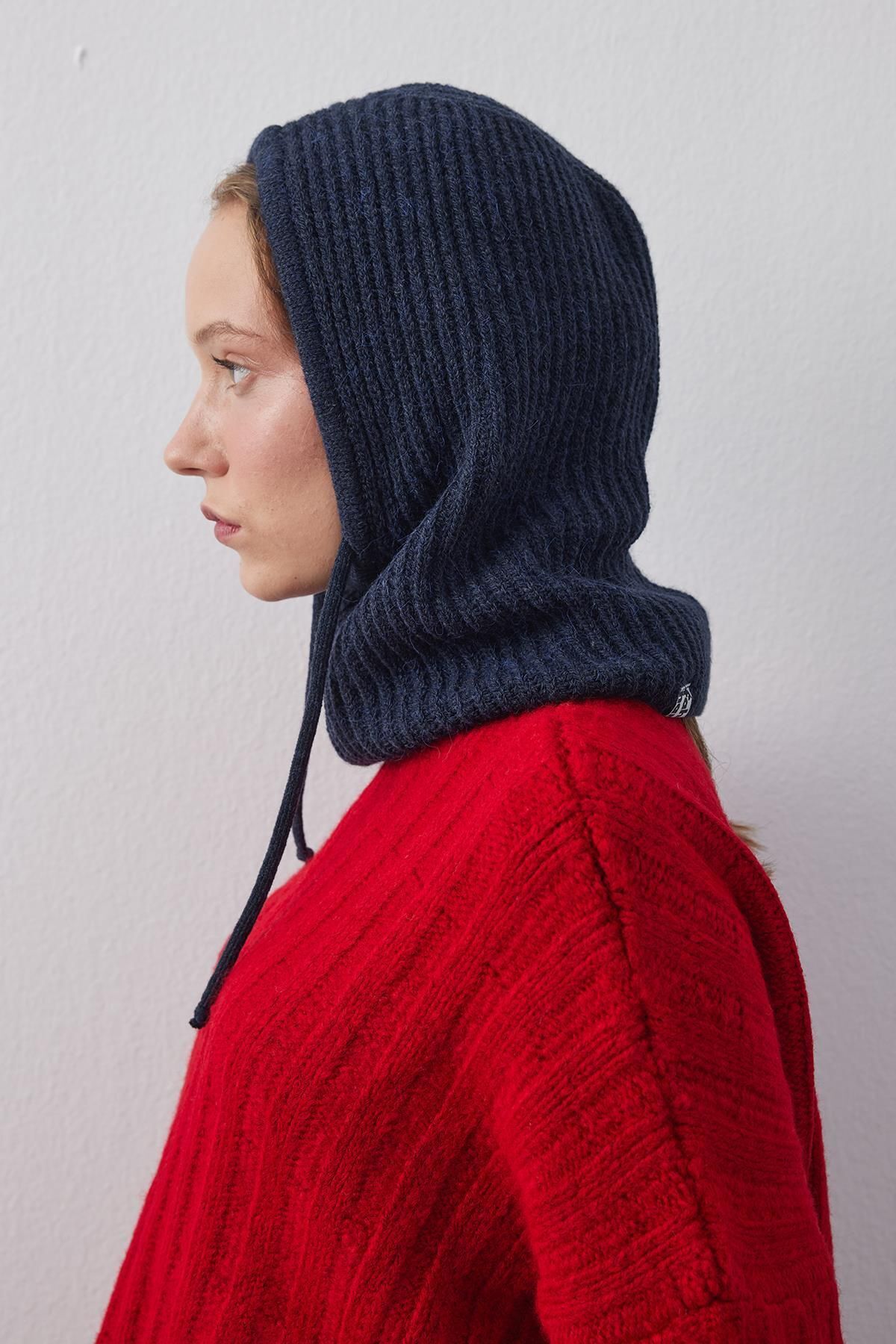 Fahhar İpli Balaclava Bere Başlık Lacivert görsel 4