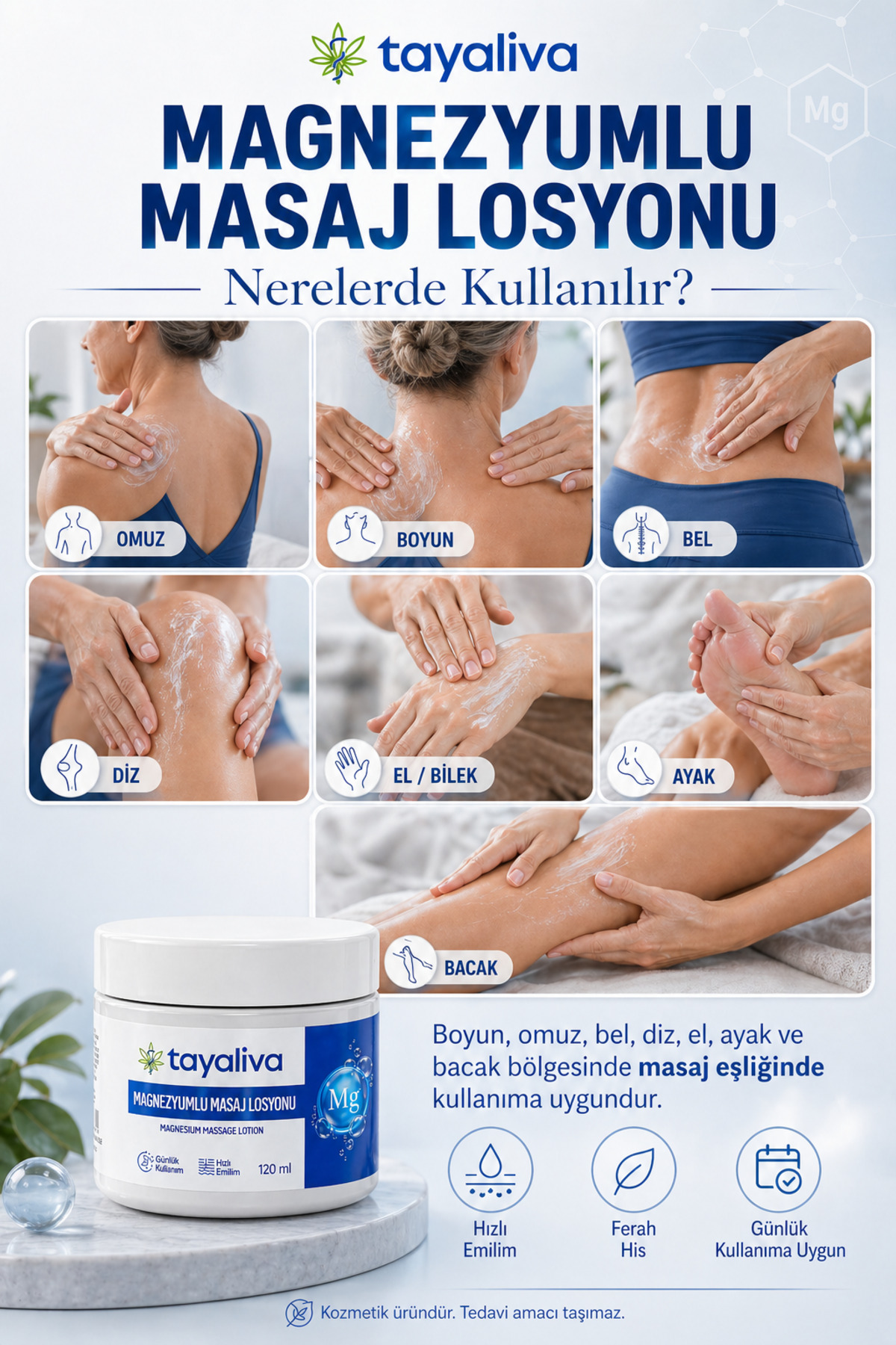 Magnezyumlu Doğal Hareket Konforunu Destekleyen Masaj Kremi — 55b504c5-2993-5ec8-9d71-e0150e873d09 — تصویر 4 از 4