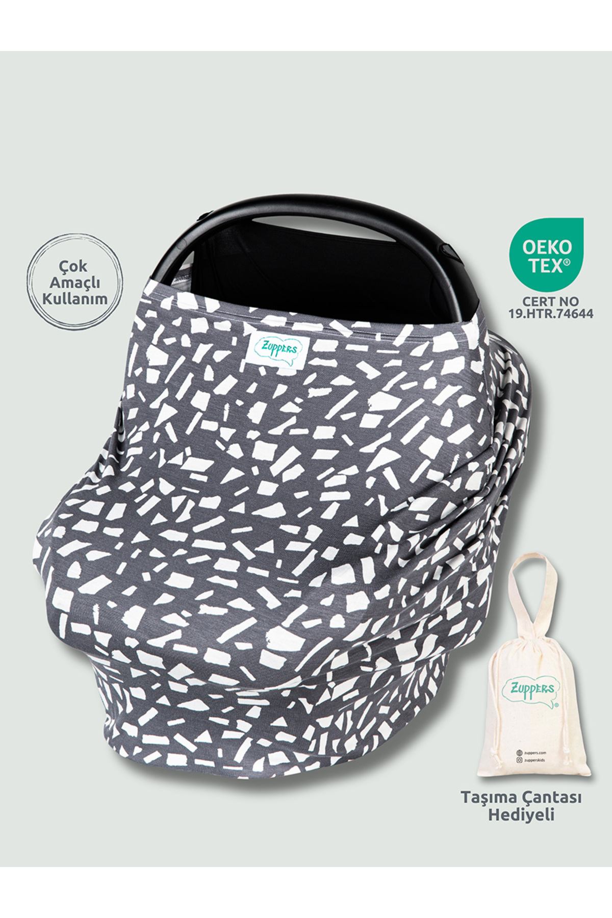 Functional Stroller And Nursing Cover - Geo-Bag Bag With Gift