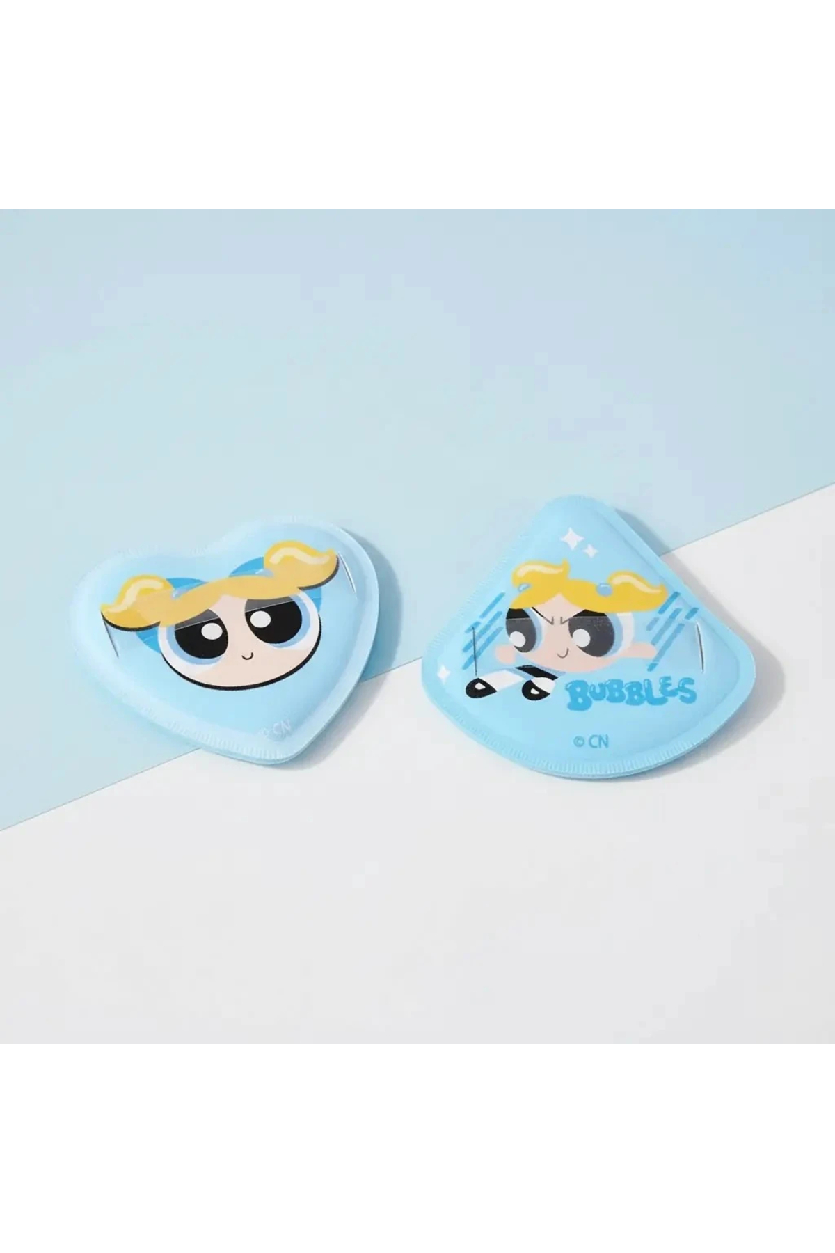 Powerpuff Girls Lisanslı Bubbles Makyaj Puf Seti Kalp Şekilli Yumuşak 7,8 Cm — 2020023210109 — تصویر 3 از 5