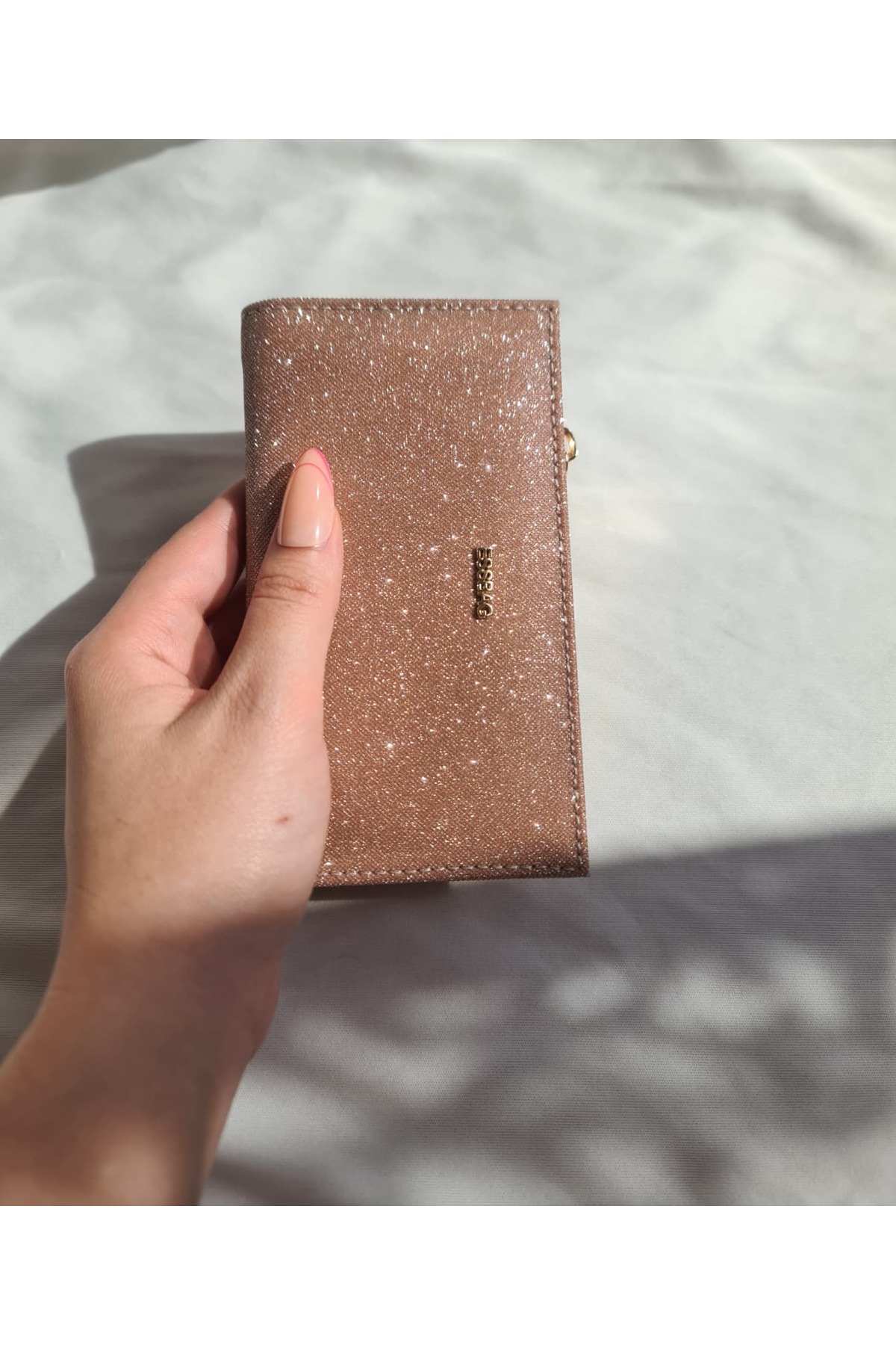 byliora Simli Rose Gold Kartlık/Cüzdan görsel 5