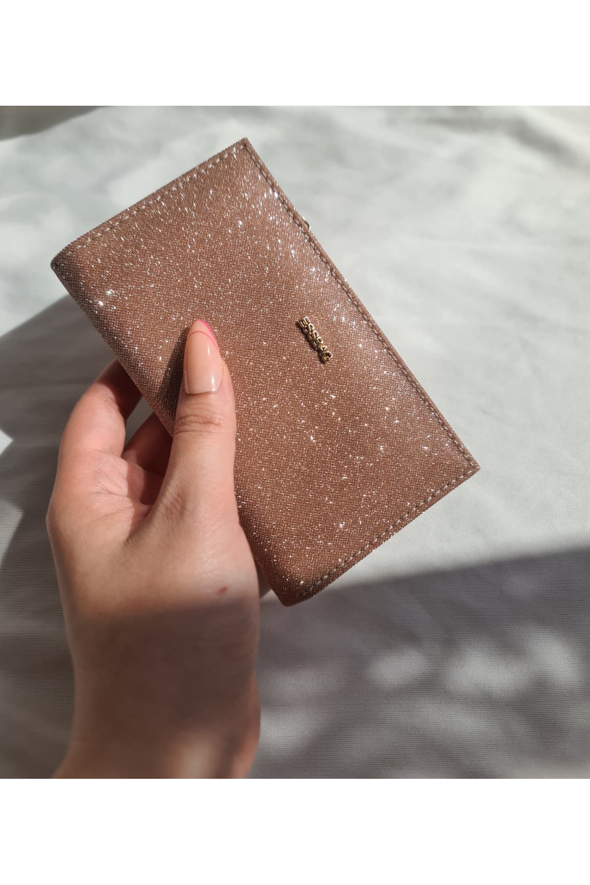 byliora Simli Rose Gold Kartlık/Cüzdan görsel 4