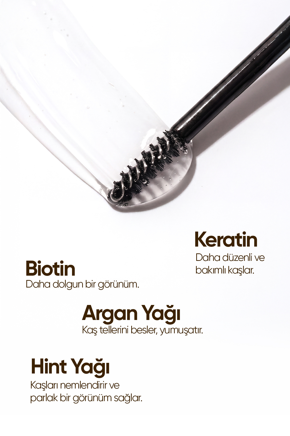 Kaş Sabitleyici, Doğal, Renksiz, Kalıcı Bakım, Şekillendirici, Wax, Biotin, Keratin ve Argan 50 Ml — سفید 700 14 112 — تصویر 4 از 8