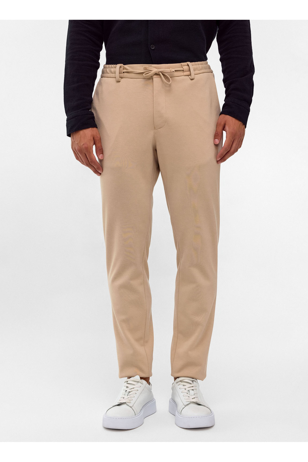 Bej Slim Fit Jogger Pantolon — رنگارنگ B34T31001-114 — تصویر 2 از 6