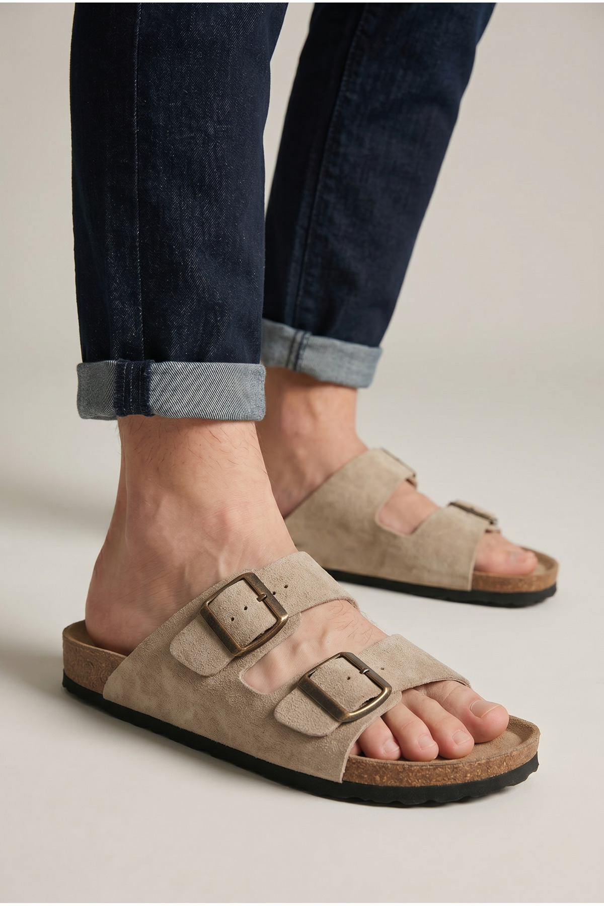 Pierre Cardin Pc-7543 Anatomik Çift Kemerli Erkek Arizona Günlük Terlik