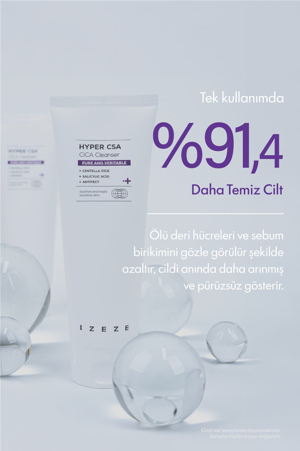 Hyper CSA Cica Temizleyici, 150ml | Centella Cica ve Salisilik Asit Temizleyici Yüz Köpüğü — IZEZE-011 — تصویر 6 از 6